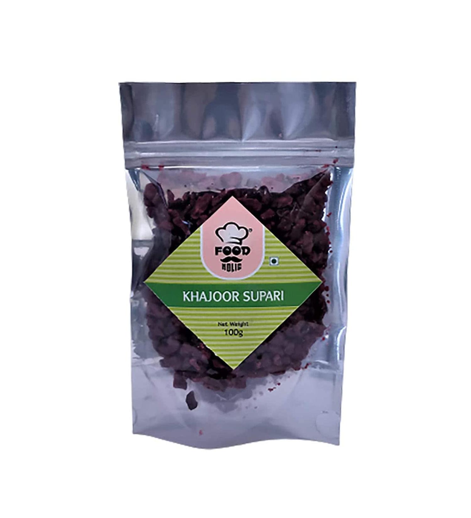 FOODHOLIC Gulab Khajur Mouth Freshener (Dried Date) (200 GM)_Packing May Vary