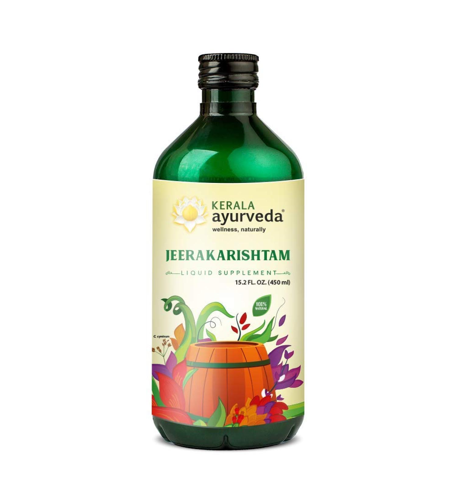 Kerala Ayurveda Jeerakarishtam 450 ml - Buy Online on GoSupps.com