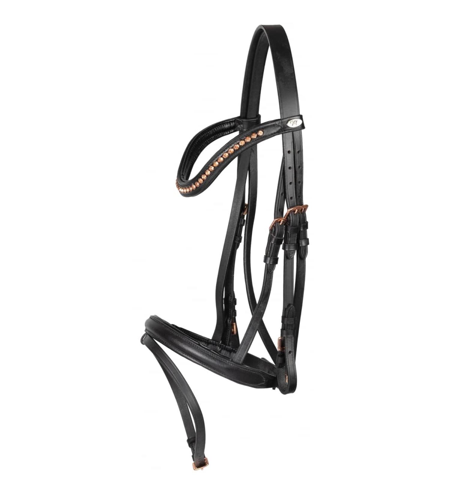 Buy Marengos Bridle Comfort Rosemary Black - Rosegold for Warmbloods | International Shipping Available - Buy Online on GoSupps.com