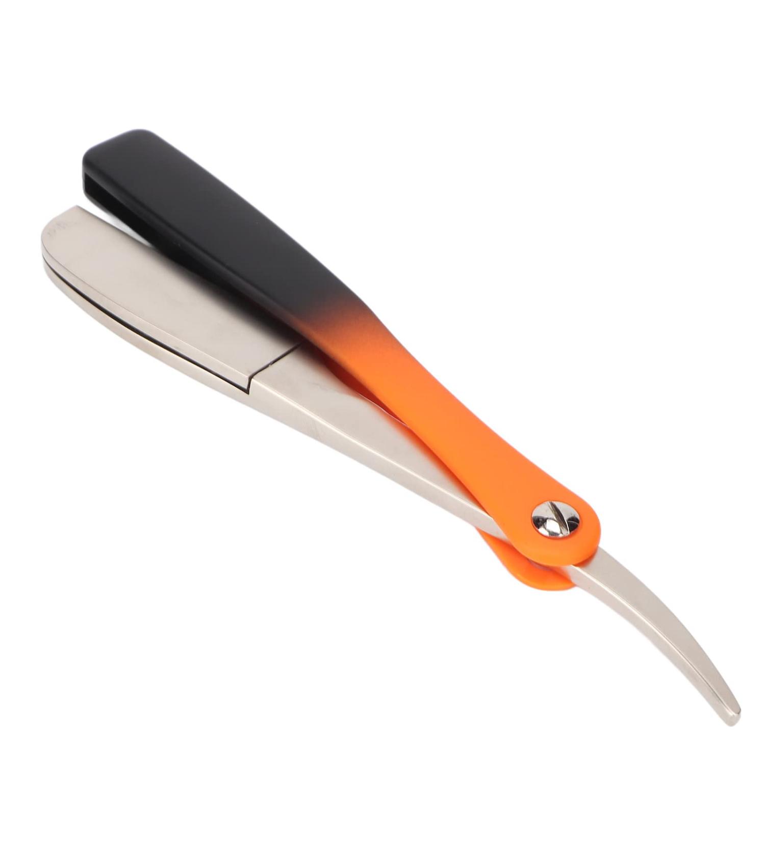 Professional Hair Cutting Blade - Foldable Hairstone Trimmer with Straight Edge | Durable Gradient Alloy for Hairdressers - Silver - Buy Online on GoSupps.com