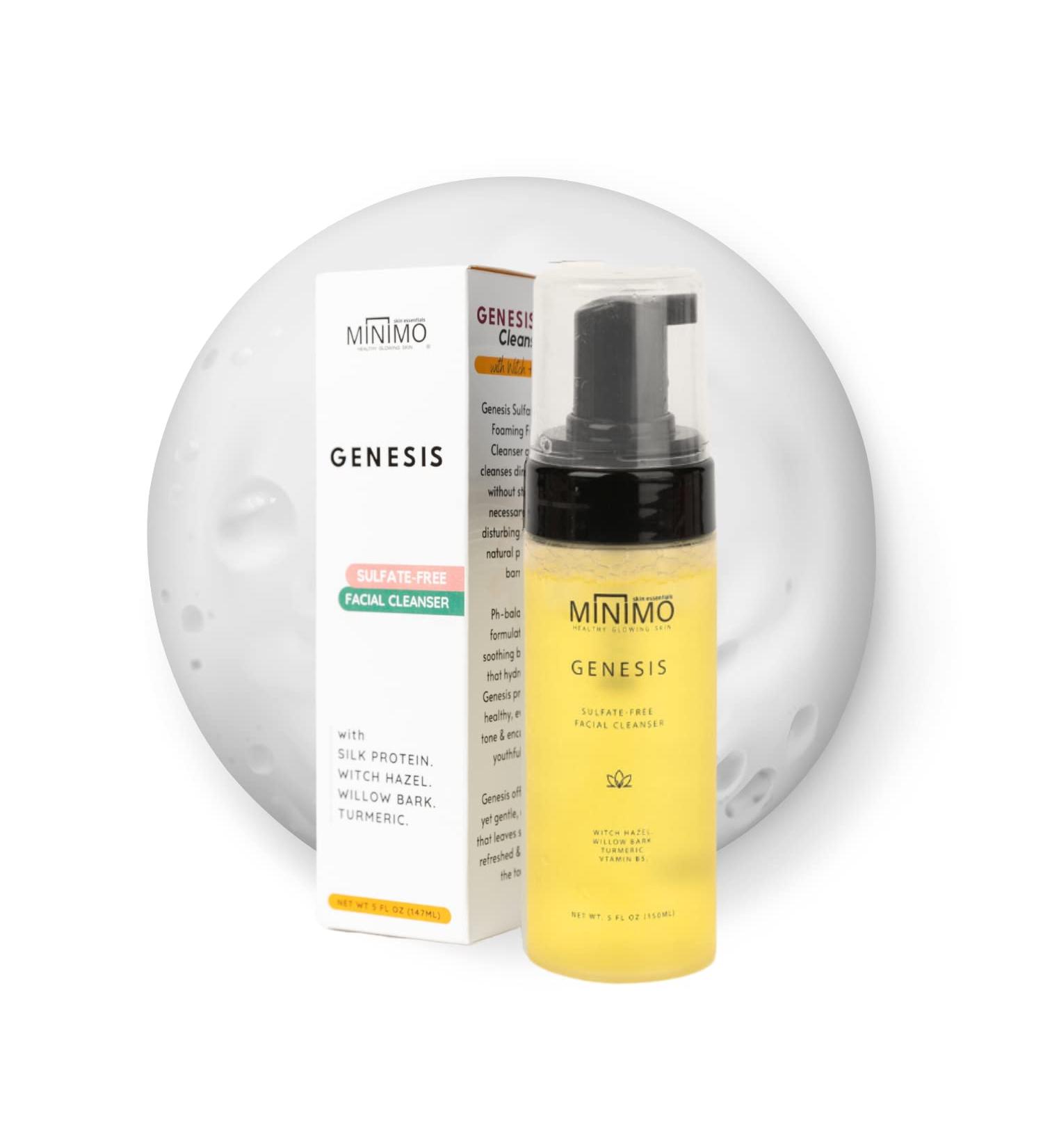 Minimo Genesis Sulfate-Free Foaming Facial Cleanser for Brightening Oily Skin - Women & Men - Buy Online on GoSupps.com