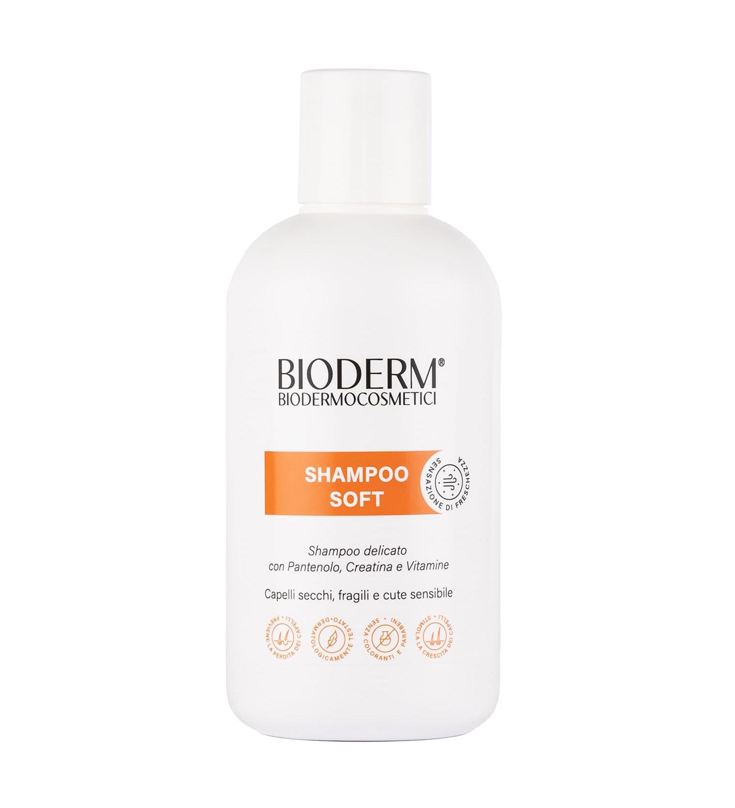  BIODERM BIODERMOCOSMETICI Bioderm Soft Shampoo 300ml - Gentle on sensitive scalps and weakened hair - Anti-dandruff aid - Buy Online on GoSupps.com