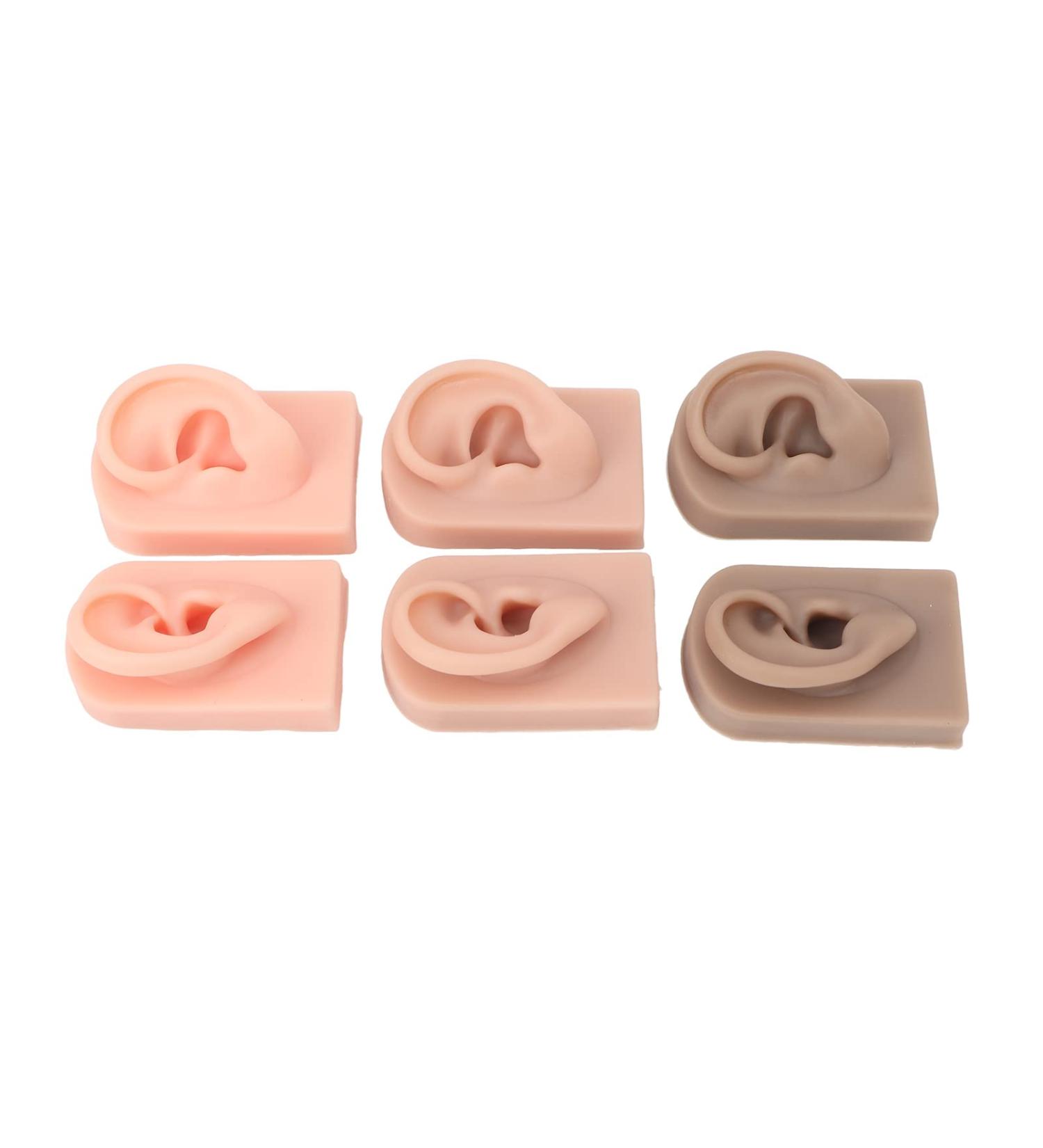Waterproof Human Ear Model Set - 3 Pairs for Beauty Salon | Simulation Ear Model - Buy Online on GoSupps.com