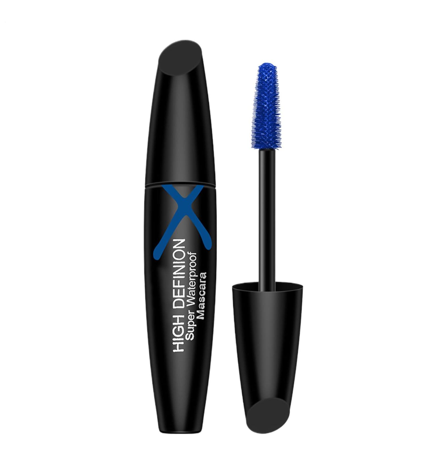 Blue mascara waterproof blue mascara for eyelashes volume brush waterproof Lengthening eyelash enhancer long lasting curl applicator volume building makeup for girls supplies - Buy Online on GoSupps.com