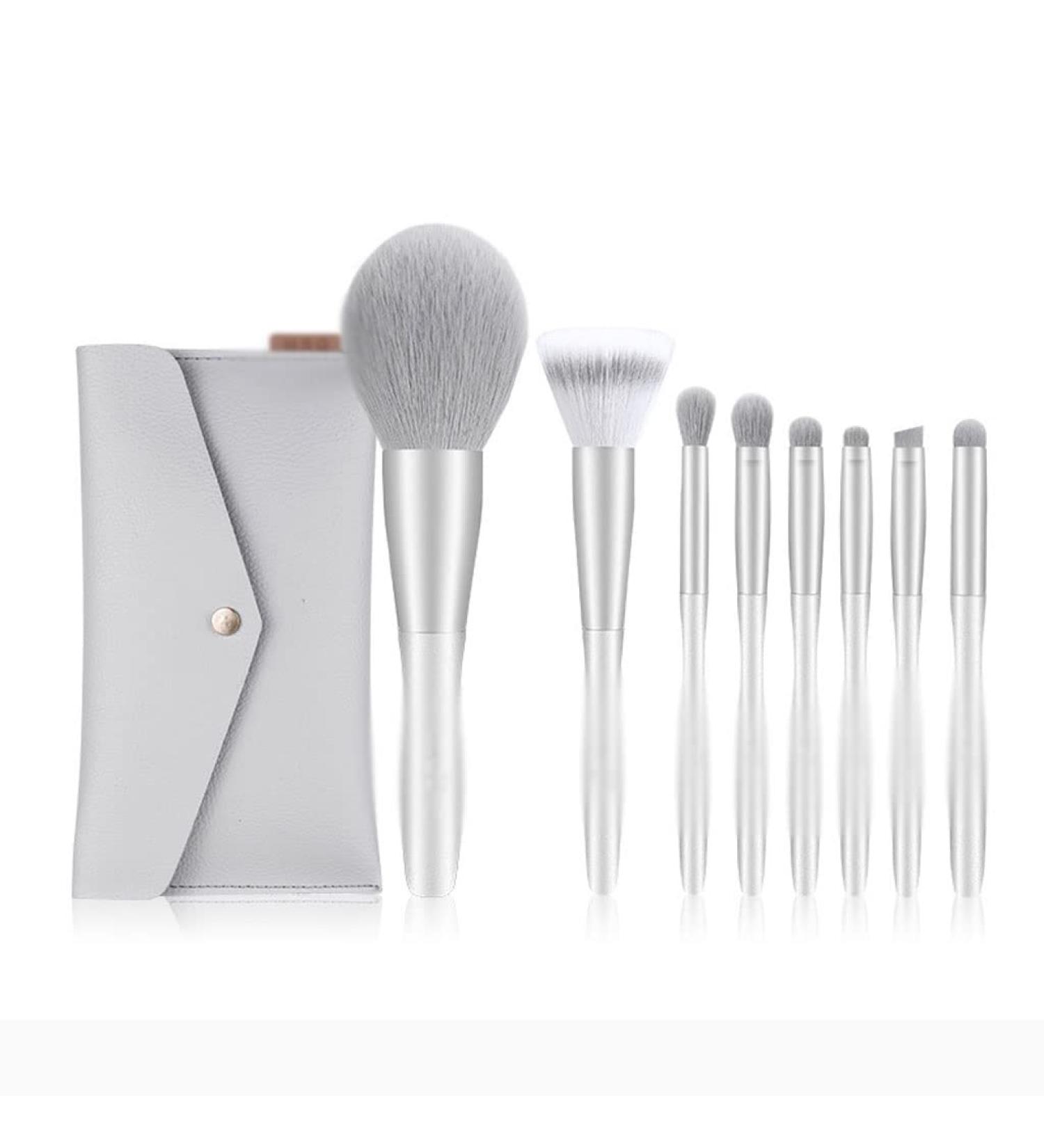 8pc Makeup Brush Set | Complete Lip Eye Shadow & Loose Powder Brushes | Premium Beauty Tools for Flawless Application - International Shipping Available - Buy Online on GoSupps.com