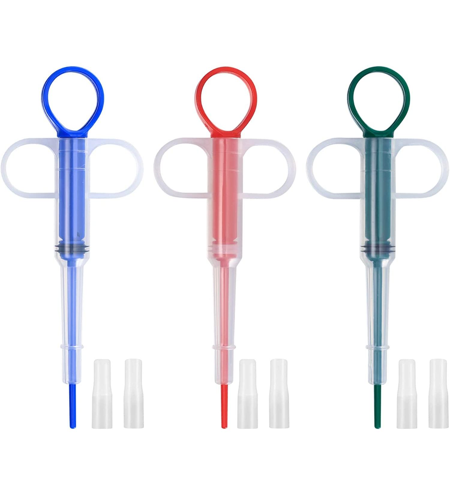 Vwoqiy 3 Pcs Cat Feeding Dispenser Tools Dog Tablet Feeder Pet Medicine Syringe Feeding Tool Reusable Pill Tablet Pusher Feeder Dispenser Shooter with Safety Soft Tips for Feeding Small Animal - Buy Online on GoSupps.com