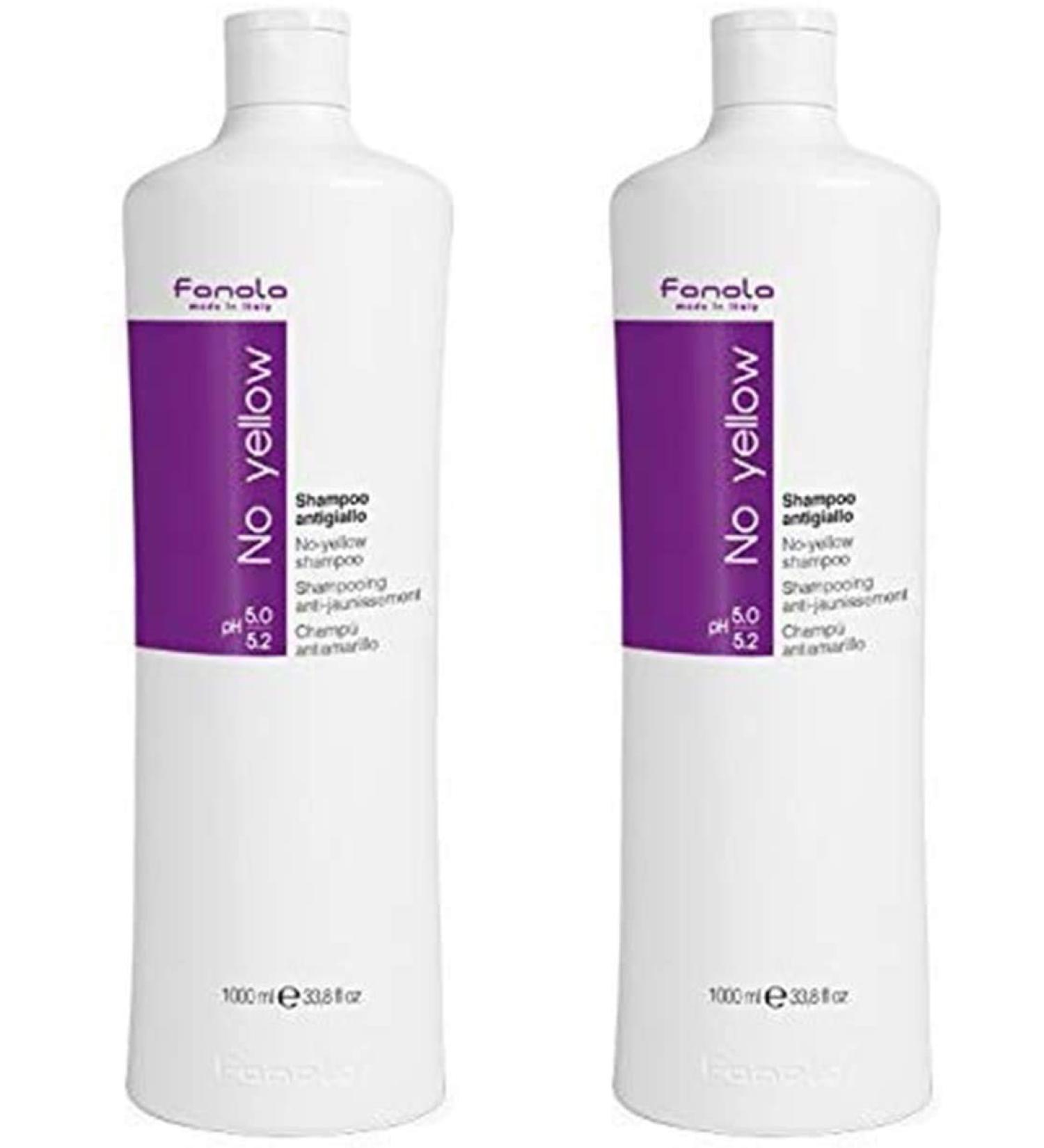 FANOLA NO YELLOW Anti-Yellowing Shampoo Pack of 1 (2 x 1000 ml) - Buy Online on GoSupps.com