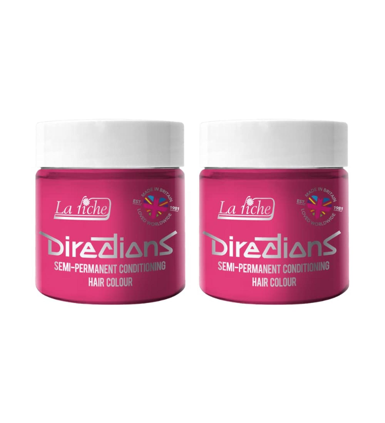 La Riche Directions Semi-Permanent Hair Color 100 ml Jar 2-Pack (Carnation Pink) Carnation Pink 100 ml (2-Pack)