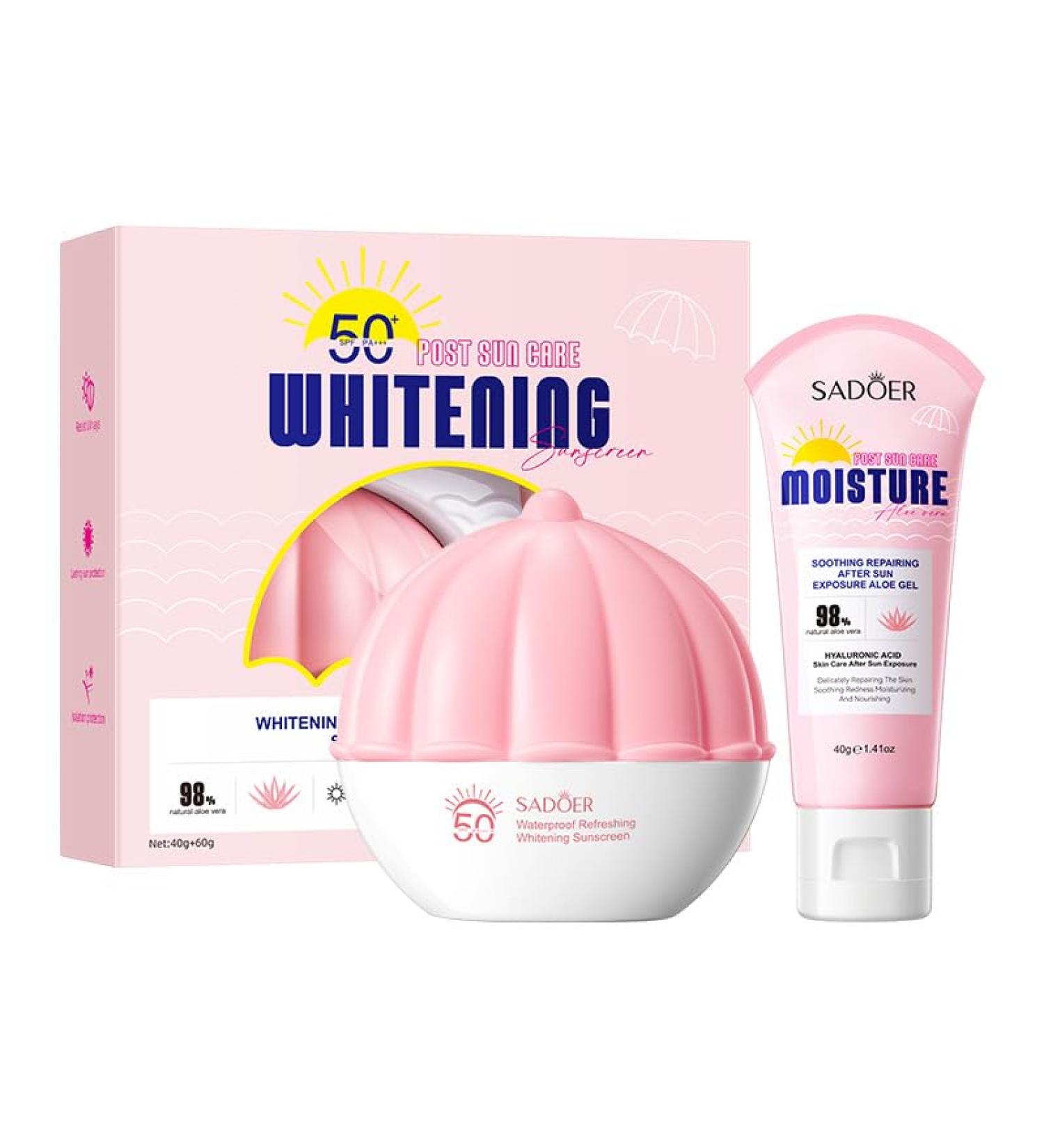 5-in-1 Broad Spectrum Sunscreen SPF50+ PA++++ Lightweight Watery Essence Strong UVA/UVB Protection Water Resistant Non-Greasy & Gentle for Face and Body (Aloe Vera) - Buy Online on GoSupps.com