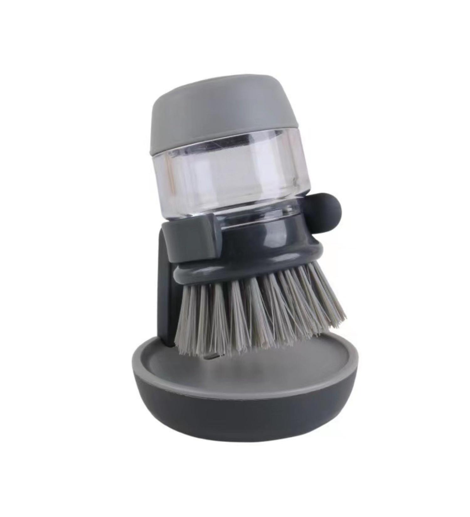 Dishwashing Brush Kitchen Supplies Stove Cleaning Brush Household Short Handle Pot Washing Brush(Grey) - Buy Online on GoSupps.com