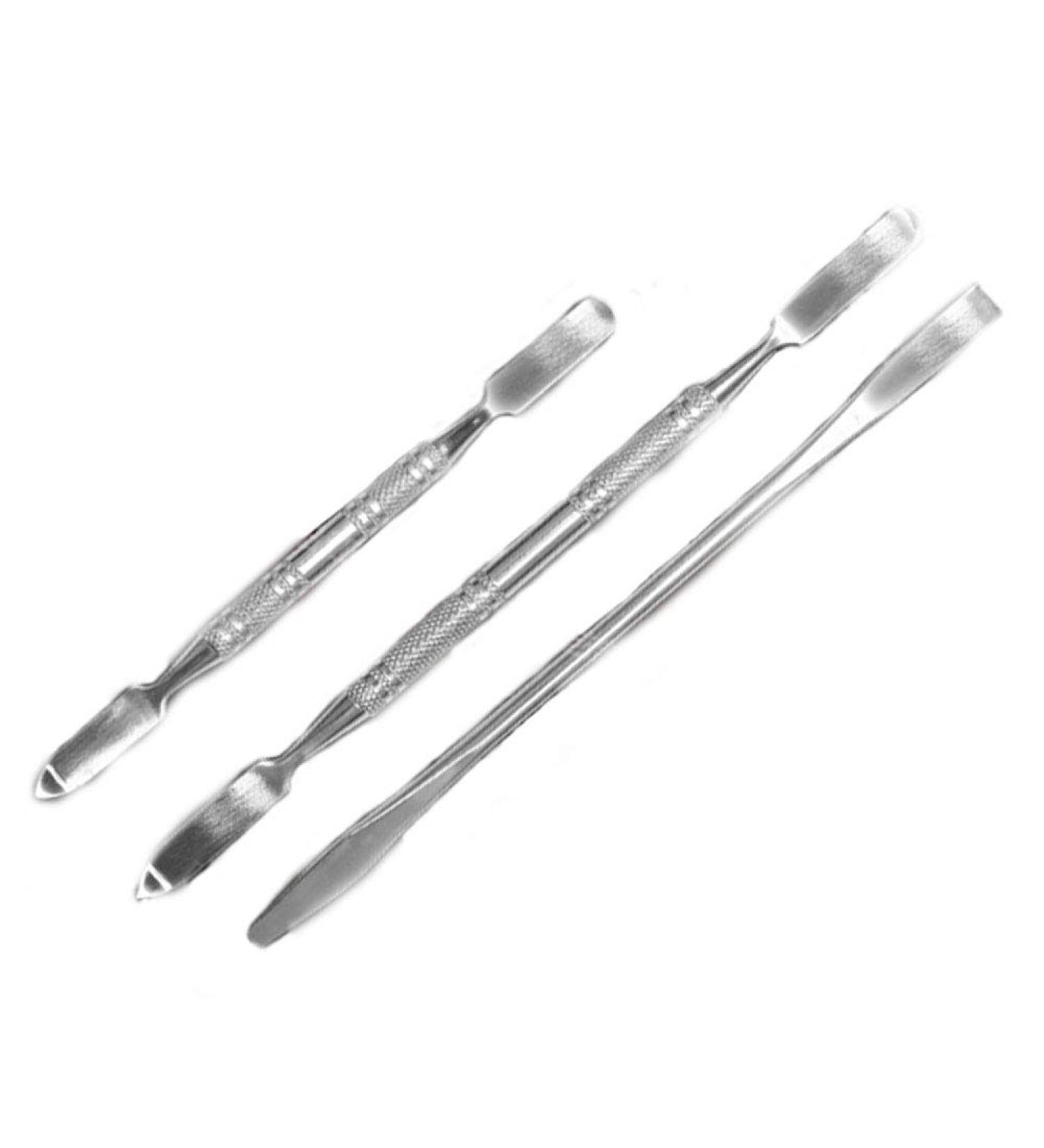 Rocita 3-Piece Stainless Steel Make Up Spatula Set | Double Spatula Tool for Mixing & Sampling Makeup Cream | International Shipping Available - Buy Online on GoSupps.com