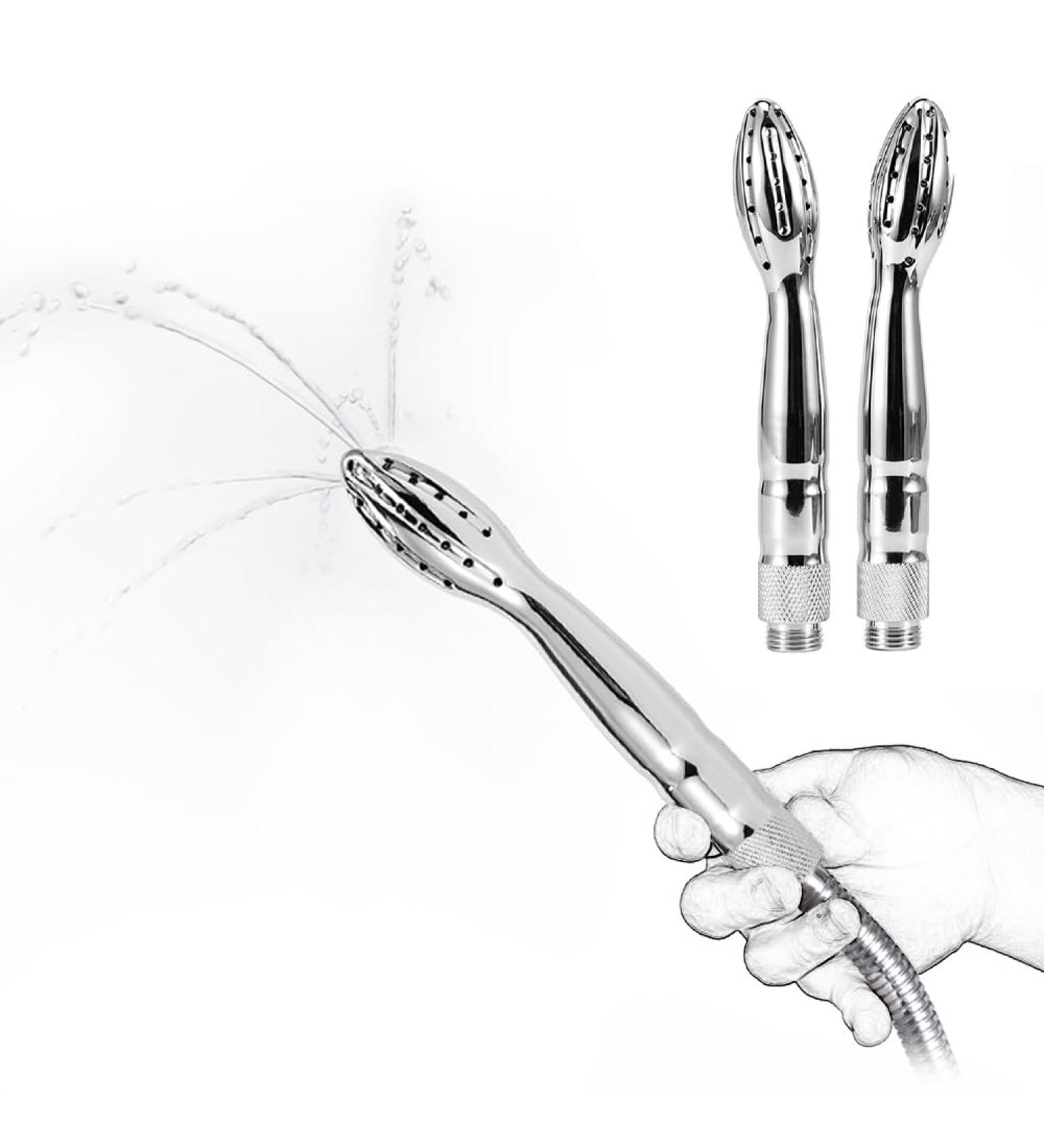 JPSCOR Metal Anal Enema Nozzle & Vaginal Shower Irrigator - Advanced Rinsing System for Men & Women - Buy Online on GoSupps.com