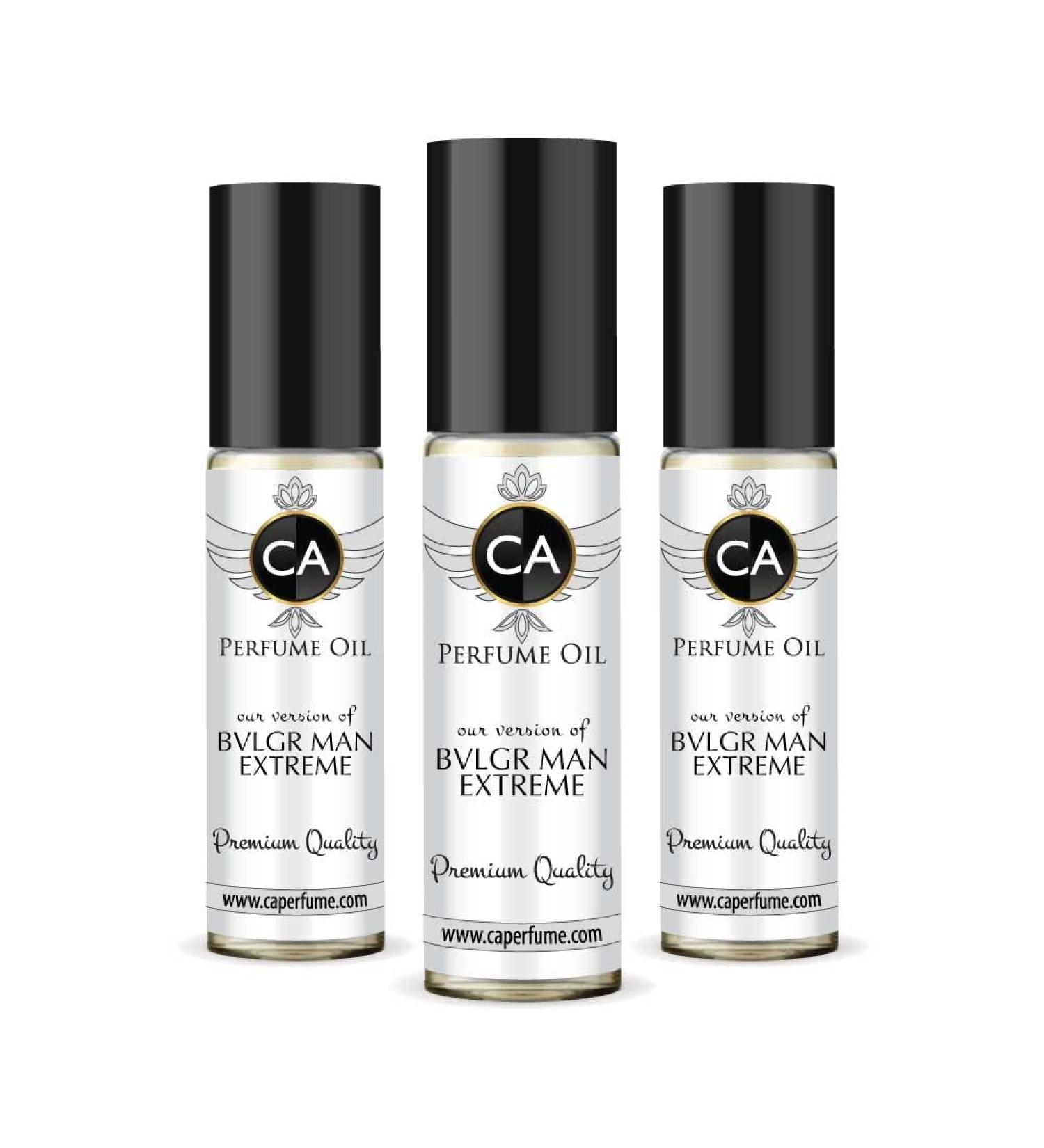 CA Perfume Impression of Bvlg Man Extreme For Men Replica Fragrance Body Oil Dupes Alcohol-Free Essential Aromatherapy Sample Travel Size Concentrated Long Lasting Attar Roll-On 0.3 Fl Oz-X3 - Buy Online on GoSupps.com