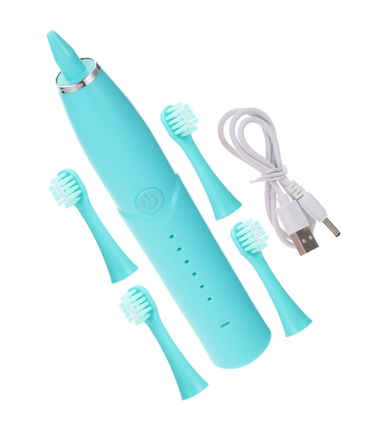 Hoement Electric Children's Toothbrush Set - Portable & Kid-Friendly Oral Care Accessories - Blue 1 Pack - Buy Online on GoSupps.com