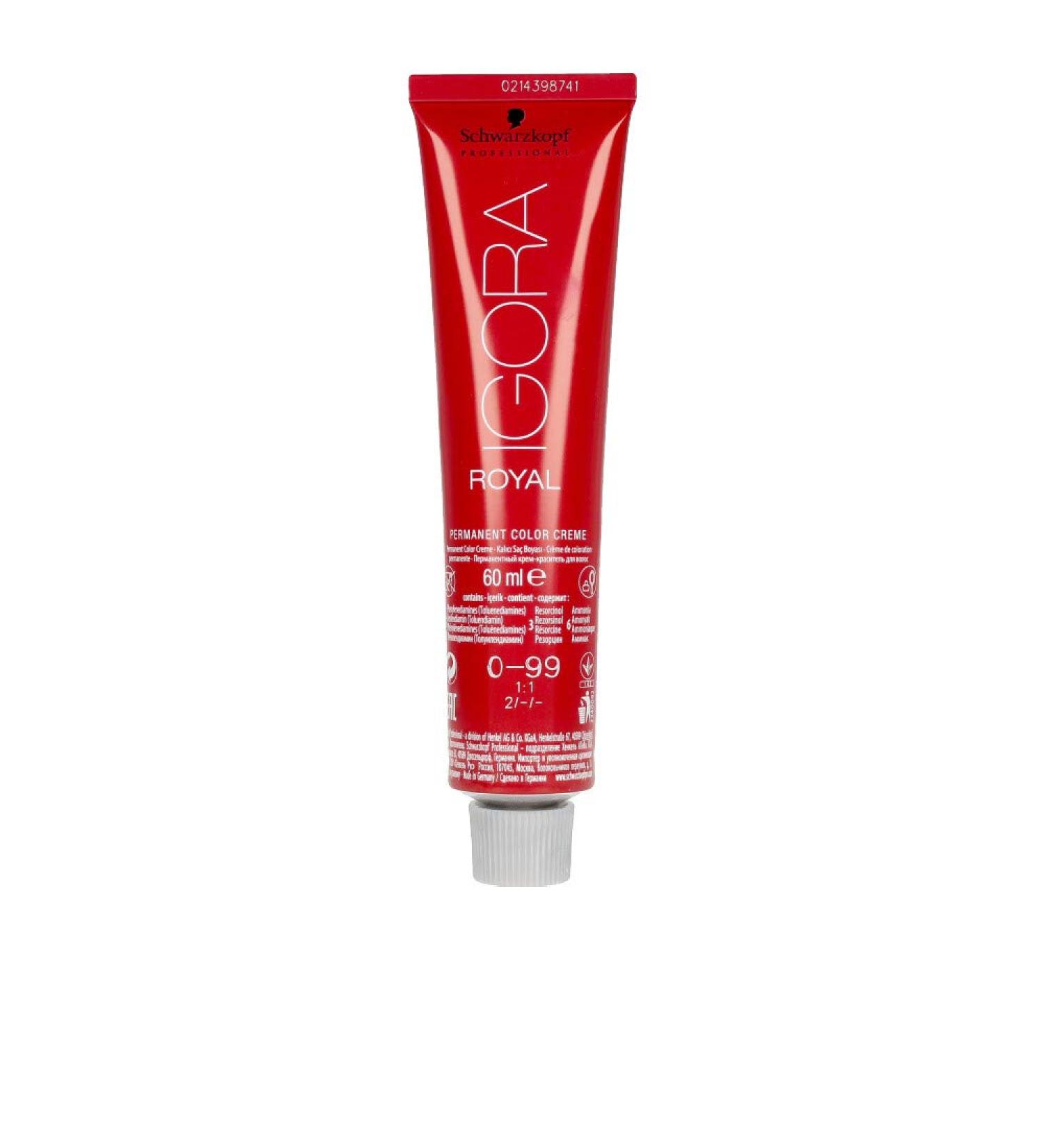 Schwarzkopf Igora Royal Hair Colour 60ml Tube (0-99) 0-99 cm 60 Milliliters