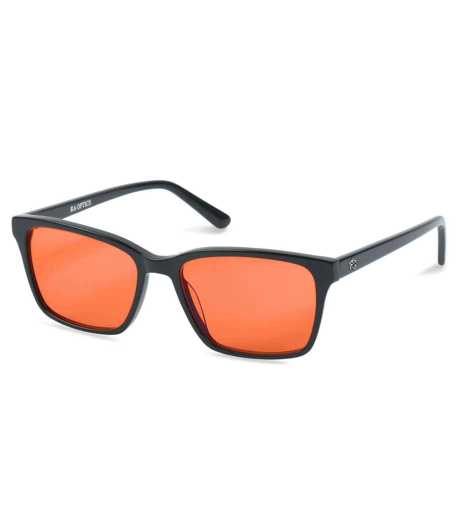 Ra Optics Maxwell Frame with Sunset Lenses | Premium Blue Light Glasses for Better Sleep - Block Disruptive Blue Light from Screens - Buy Online on GoSupps.com