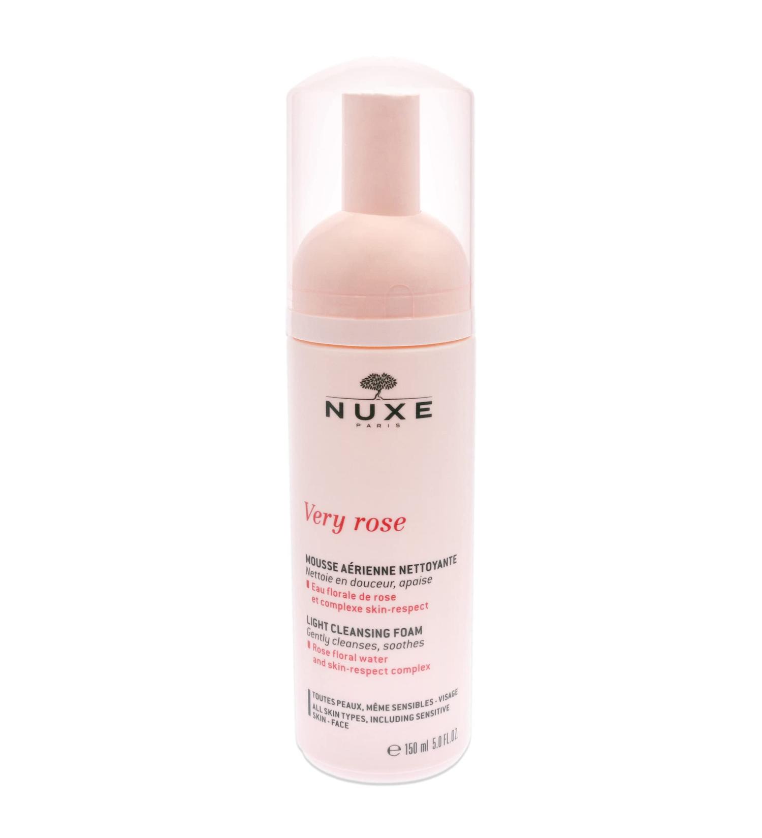 NUXE Very Rose Light Cleansing Foam - Women's Cleanser 5 oz 150ml - Buy Online on GoSupps.com