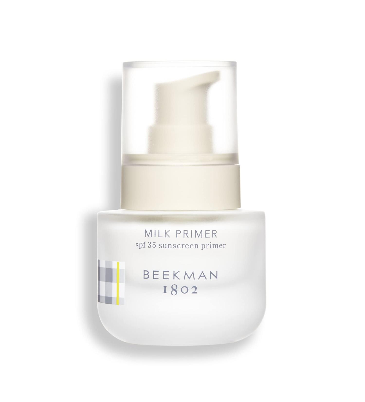Beekman 1802 Milk Primer SPF 35 - Mineral Sunscreen & Makeup Primer - Pregnancy Safe, Fragrance Free - 0.5oz - Cruelty Free - Buy Online on GoSupps.com