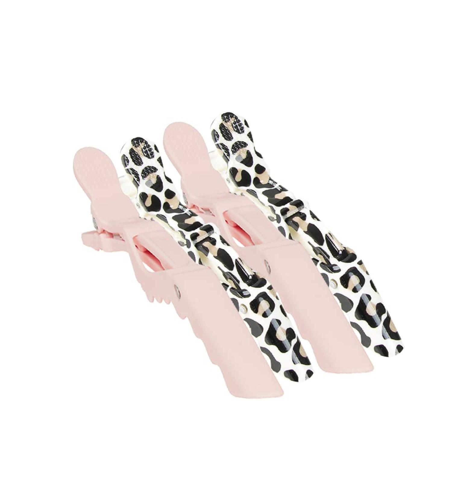 The Vintage Cosmetic Co. Sectioning Clips Pink 4 Clips