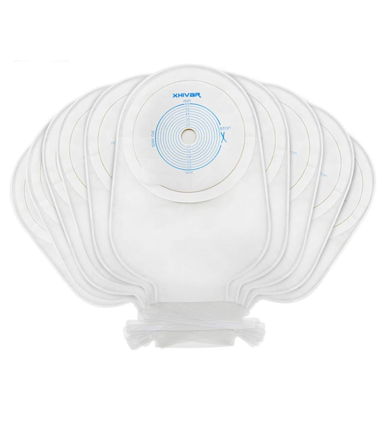 XHIVAR Ostomy Colostomy Supplies 1-Piece Premium Twist-Tie Closure Bag - Box of 10 - Buy Online on GoSupps.com