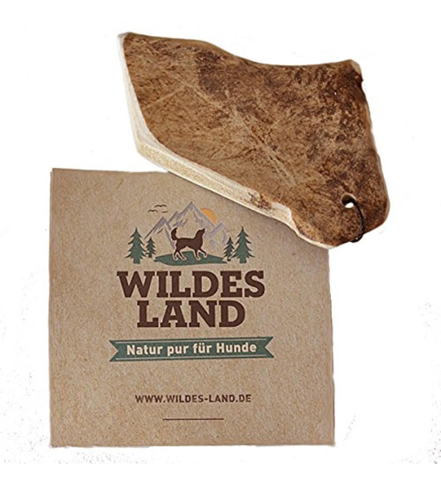 Wild Land - Hirschweih Schaufel - L - naturally thrown anti -natural product - pure natural product without additives - odorless does not splinter - supports the tooth cleaning - antlers