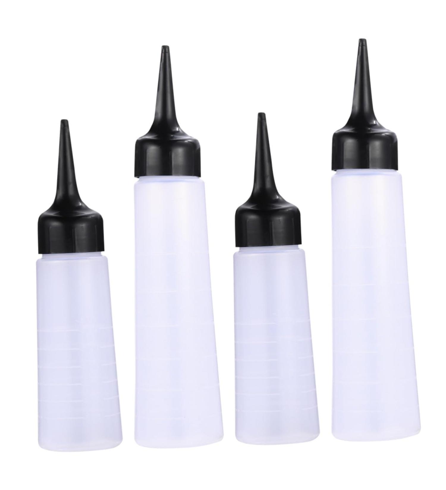 PRETYZOOM 4 pi ces Bouteilles de Teinture Cheveux Flacons Shampoing Rechargeables avec Embout Fin pour Salon Faciles Presser S et Application Pr cise et Propre - Buy Online on GoSupps.com