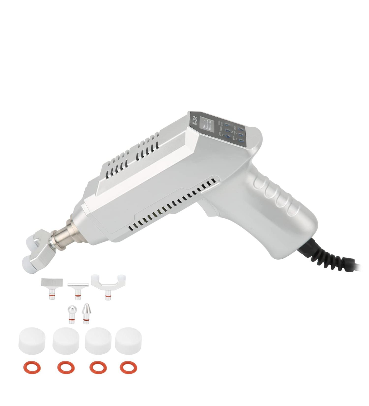 Chiropractic Massage Device with 6 Massage Heads - Silver | Improve Comfort & Healing | International Shipping Available - Buy Online on GoSupps.com