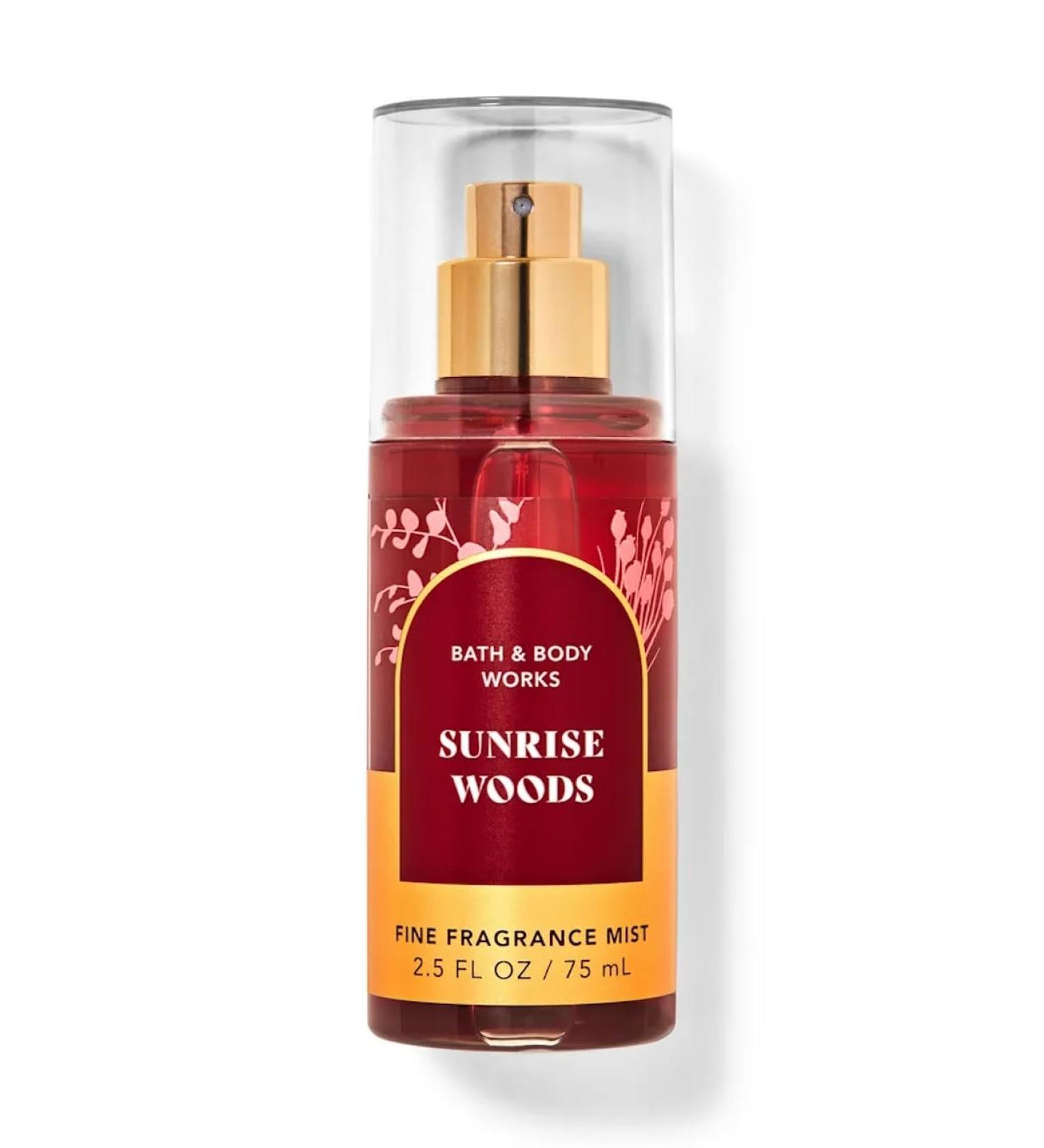 Bath & Body Works unshie Woods Fine Fragrance Mist Travel Size Mini Purse Spray 2.5 Ounce (Sunshie Woods)