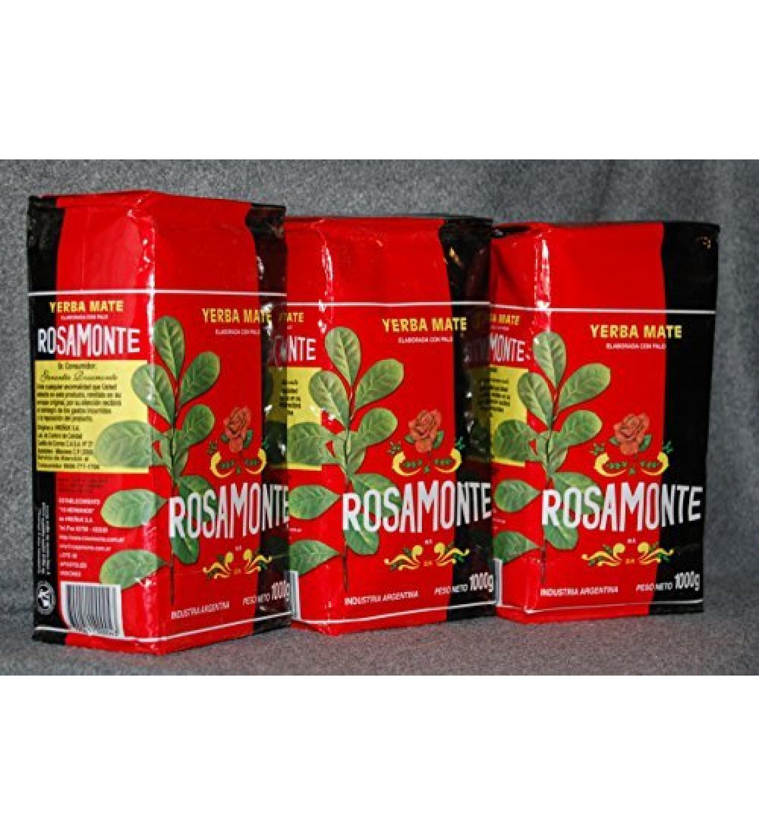 Yerba Mate Rosamonte 3 KG Argentina Green Tea Loose Leaf Bag Herbal 6.6 lb Fresh by Rosamonte