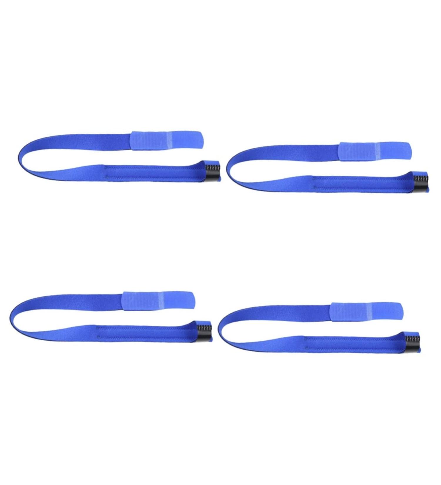 Comfortable Toe Separator Set - 4pcs Blue Toe Straps for Foot Health - 59x12cm - Buy Online on GoSupps.com