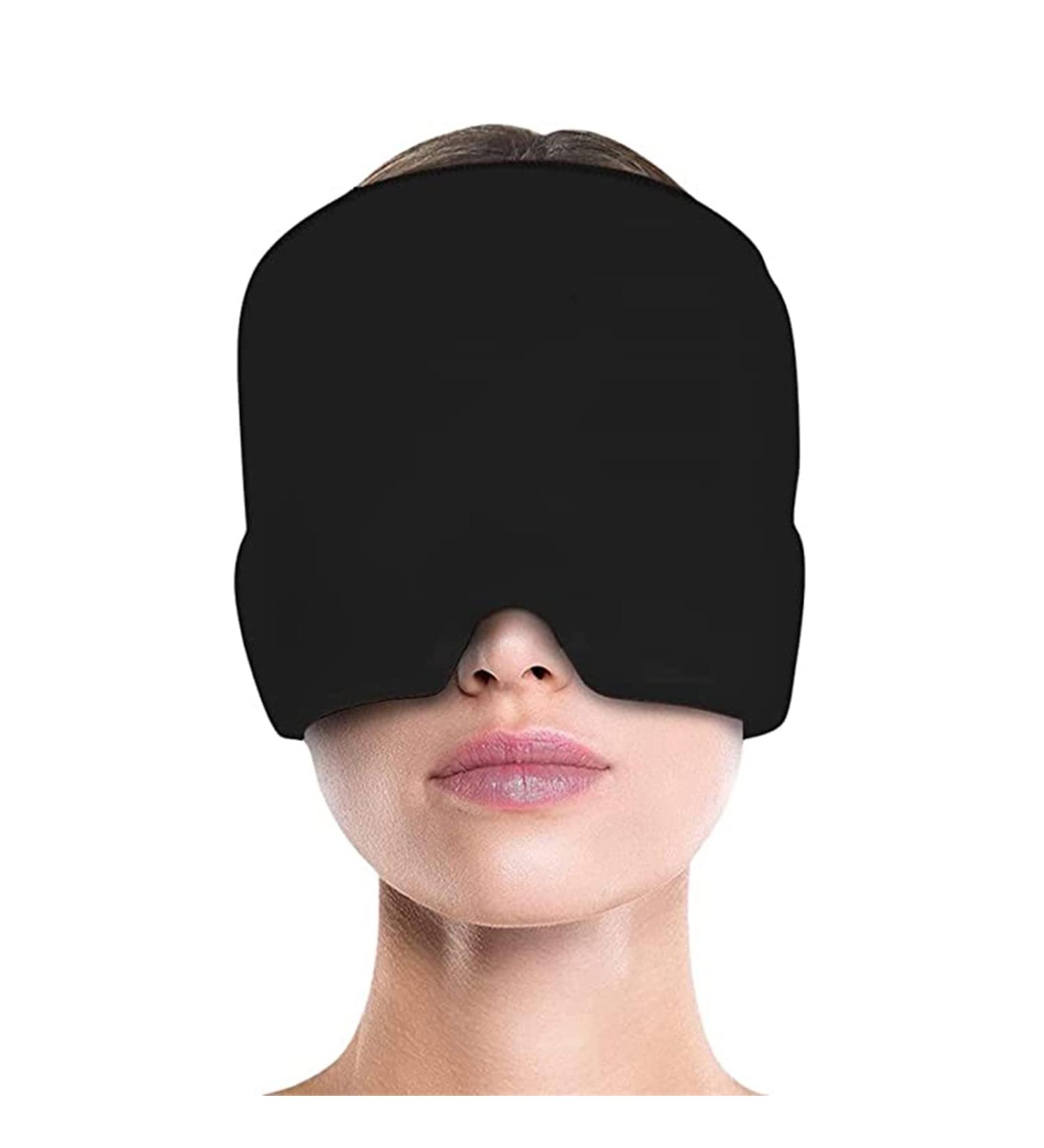 Migraine Relief Gel Cap - Cold Therapy Head Wrap for Ice Pack Mask (Black 360 Gel Surround) - Buy Online on GoSupps.com