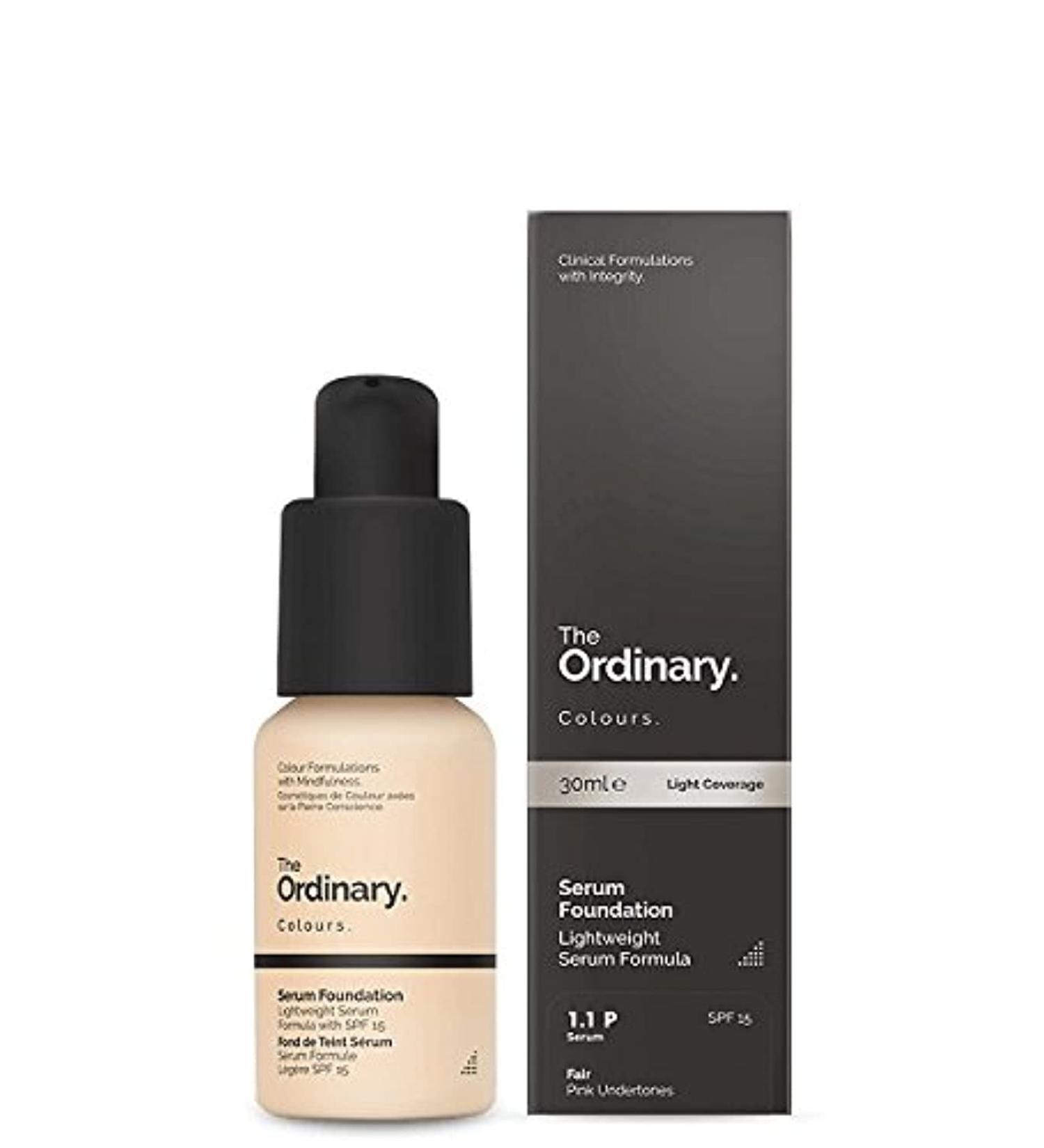The Ordinary Serum Foundation 30ml Lightweight Pigment Suspension System with Moderate Coverage (1.1P Fair Pink Undertones) 30 ml (Pack of 1) 1.1 P Fair - Buy Online on GoSupps.com