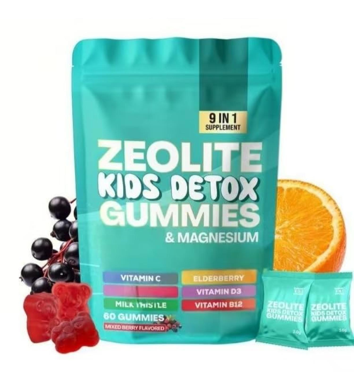 Zeolite Gummies 9in1 Formulated for Immunity and Free and Overall Health 60 Gummies 1 pcs