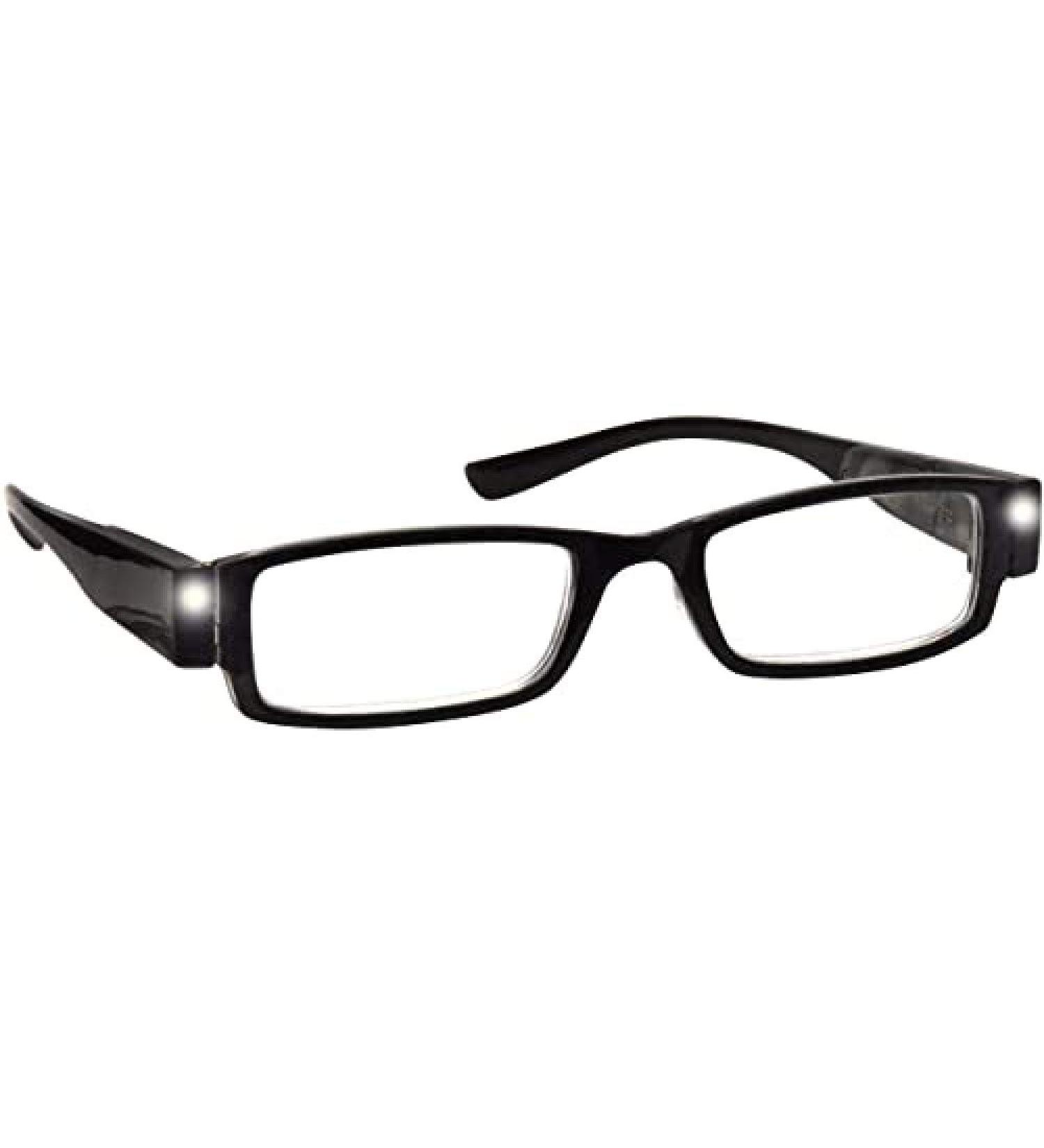 Buy Illuminated LED Night Time Reading Glasses - Black L1-1 +3.00 for Men & Women | The Reading Glasses Company - International Shipping Available - Buy Online on GoSupps.com