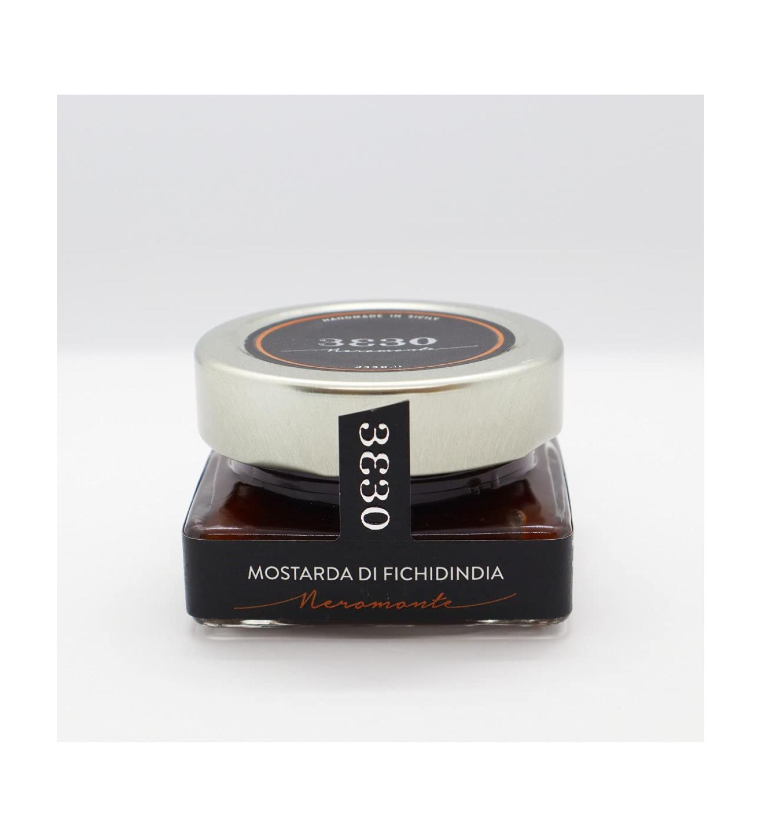 Nelson Sicily Sicilian Prickly Pear Mustard 60g NeroMonte By Nelson Sicily