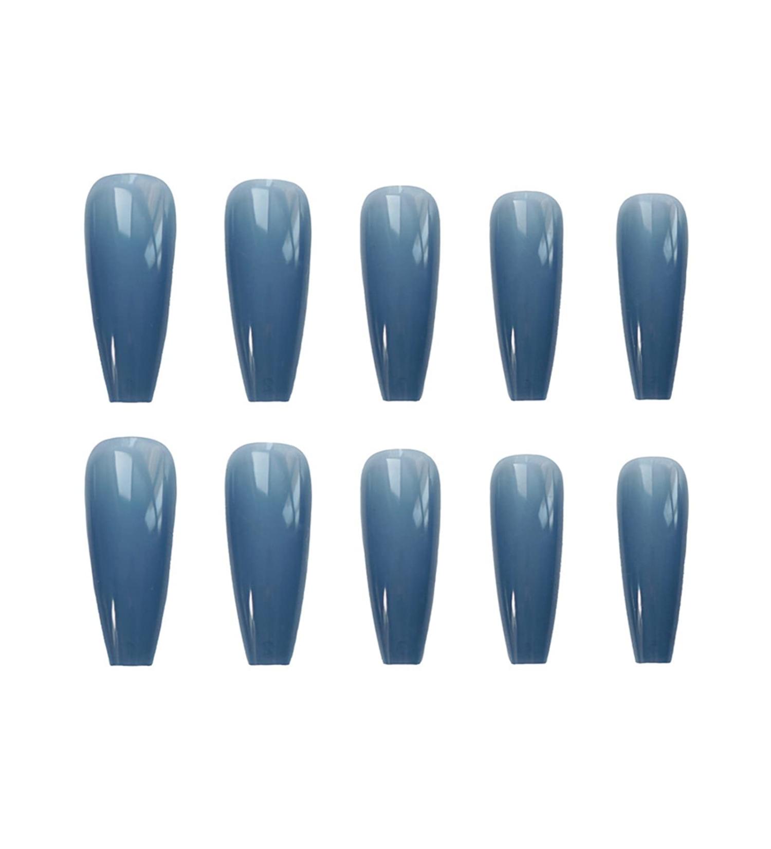 Chtom Jelly Blue False Finger Tabs that carry a nail sticker