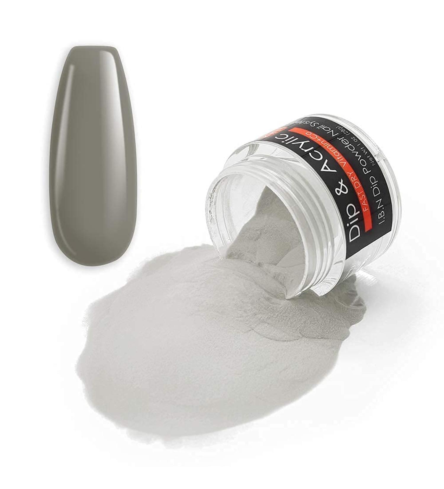 Gray Dip Powder with Added Calcium Vitamin for DIY French Manicure | Odor-Free, Long-Lasting Salon Quality Nail Art | No Lamp Needed (018) - Buy Online on GoSupps.com