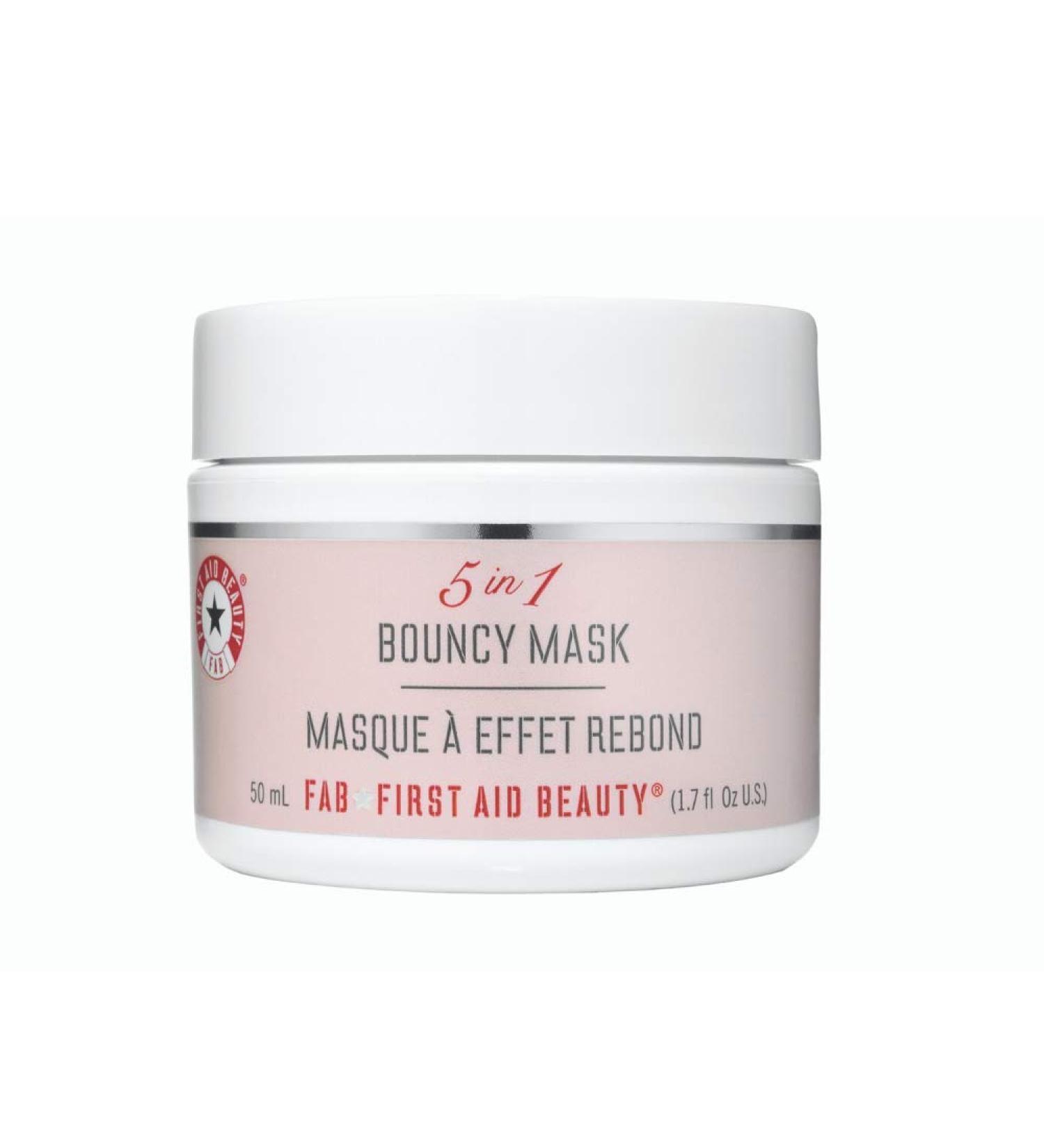 First Aid Beauty 5 in 1 Bouncy Mask - Gluten-Free Acne Face Mask (1.7 oz) | Calming & Hydrating Solution - Buy Online on GoSupps.com