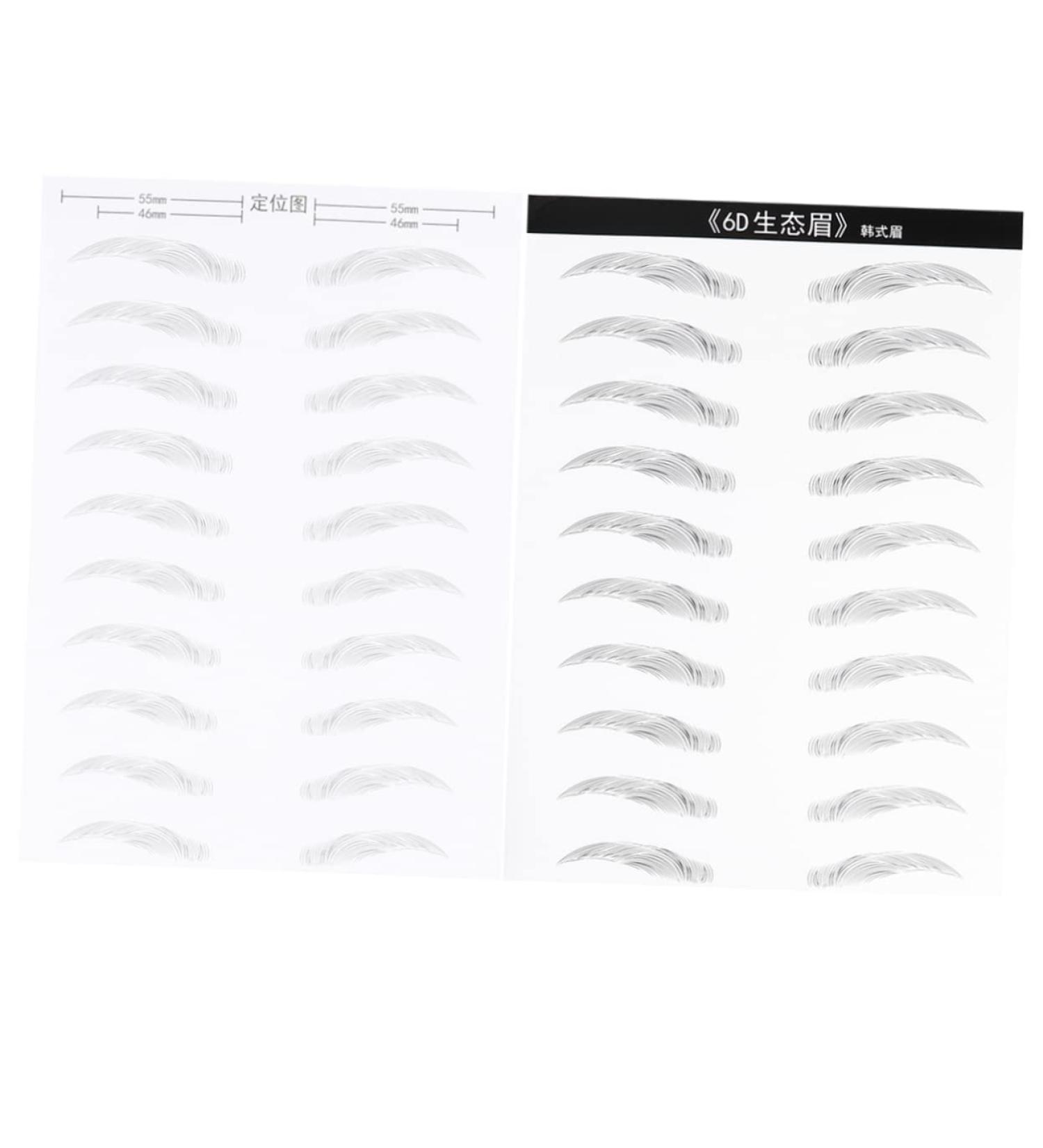 FRCOLOR 2 Pairs Waterproof Stickers Lazy Eyebrow Stickers Transfer Stickers Miss Water Proof Cosmetic - Buy Online on GoSupps.com
