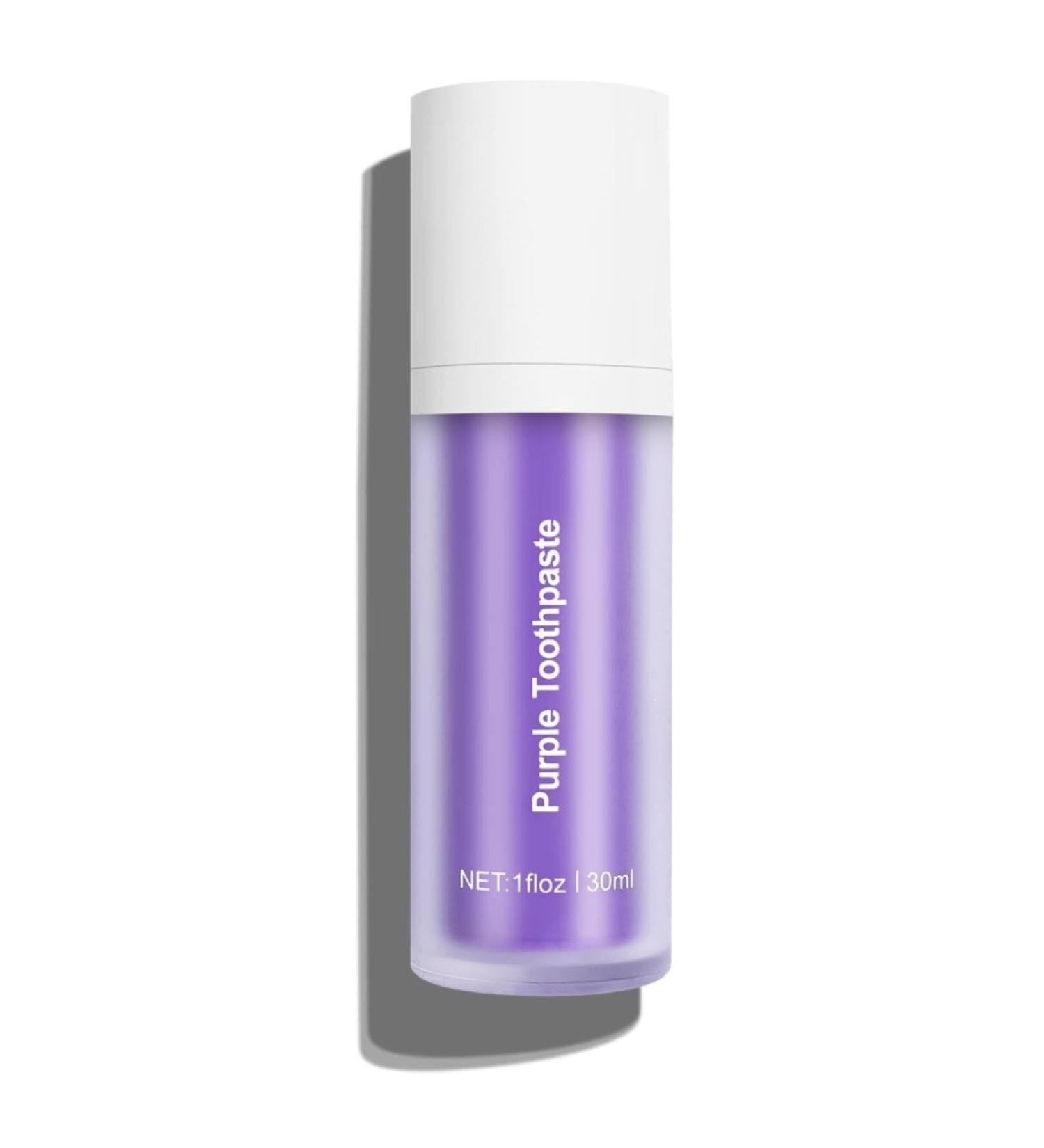 Purple Teeth Whitening Toothpaste | Deep Cleaning & Stain Removal for a Brighter Smile - Buy Online on GoSupps.com
