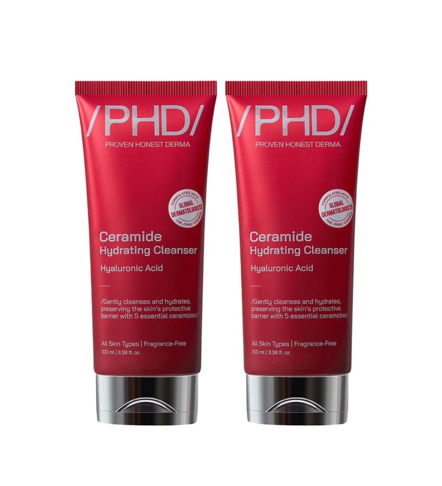 /PHD/Ceramide Hydrating Cleanser with Hyaluronic Acid | Non-Drying Gel Face Wash for All Skin Types | Gently Cleanses Hydrates & Protects Skin Barrier | Fragrance-Free | 200ml - Buy Online on GoSupps.com