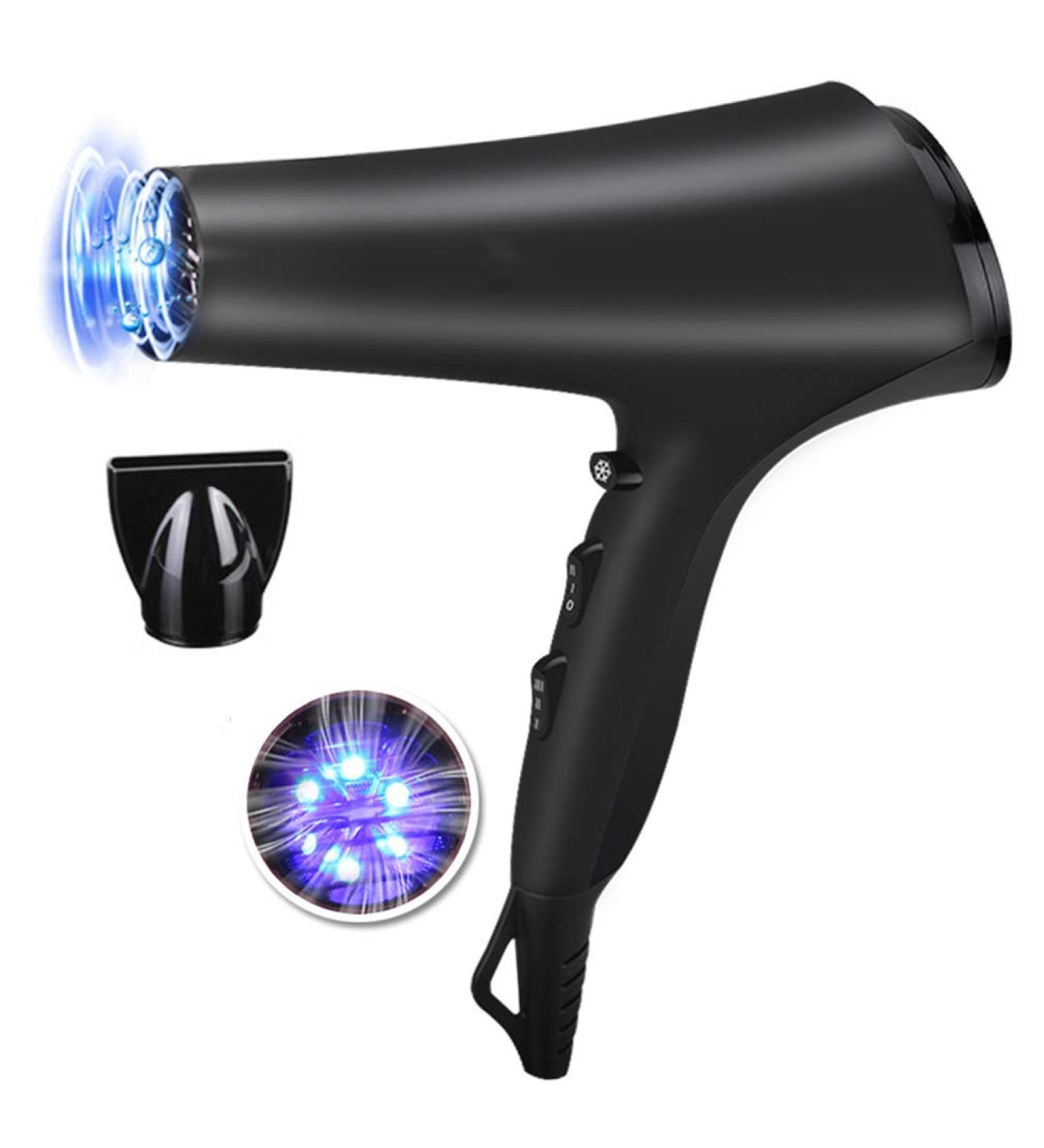Fast Hairdryer Professional Hair Dryer 2200W Powerful Constant Temperature Hair Dryer with Ionic Conditioning 3 nozzles with 2 Speed and 3 Heat Setting with Cool Shot Button Anti-frizz Low Noise - Buy Online on GoSupps.com