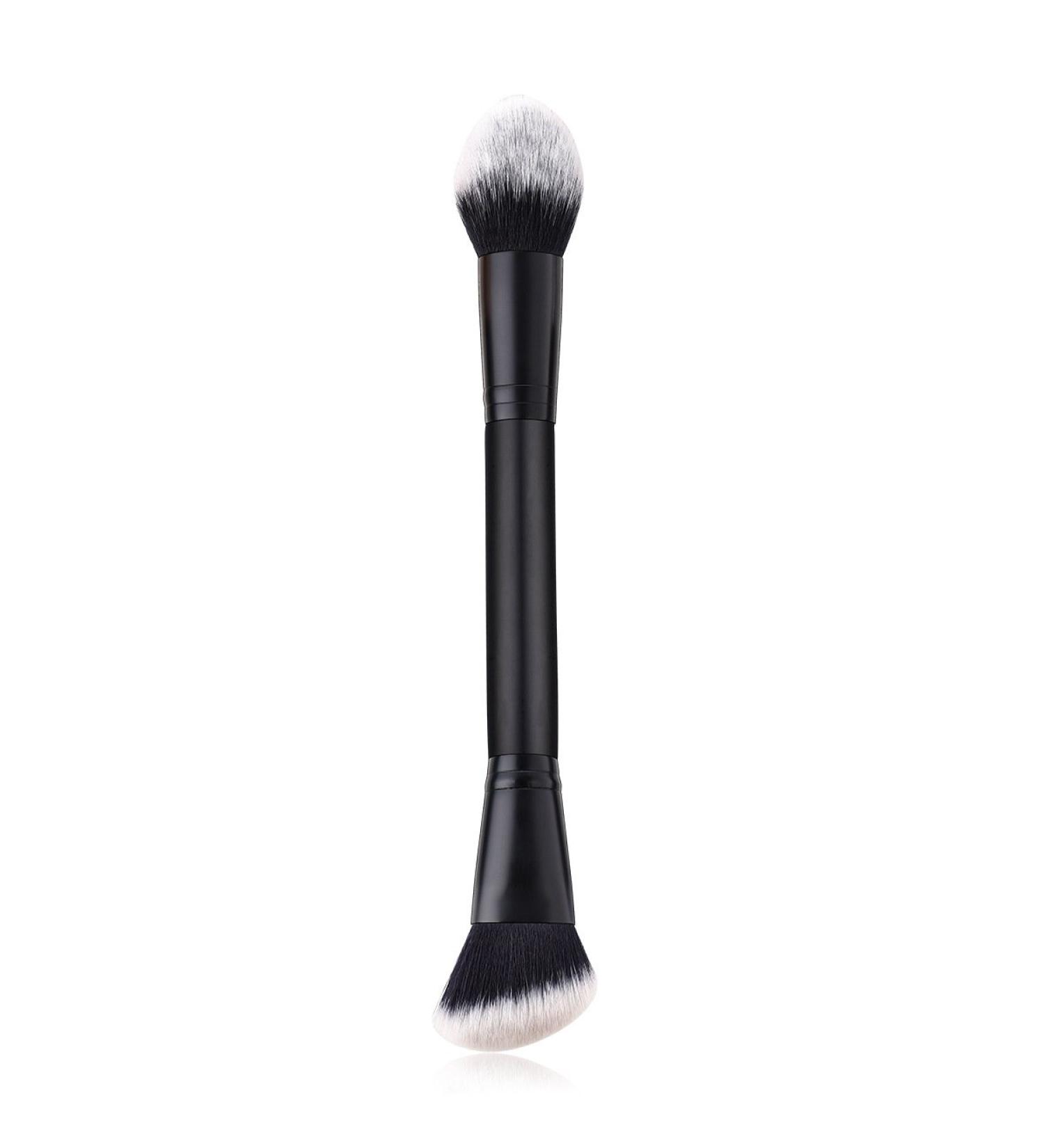 Double Ended Makeup Brushes Face Brush Repair Brush Contour Brush for Liquid Cream Powder Face Beauty Cosmetic Tools Double ended brush - Buy Online on GoSupps.com