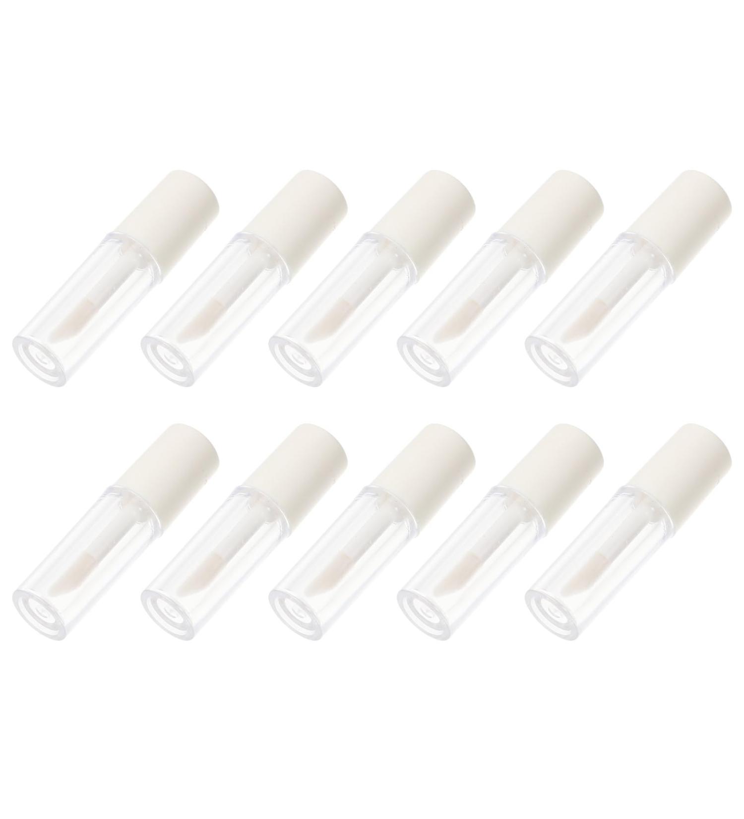 Lot de 10 Tubes L vres Vides 1 2 Ml Bouchon Blanc Contenants Rechargeables pour Gloss et Rouge L vres Liquide L gers et Portables pour Maquillage et Voyage - Buy Online on GoSupps.com