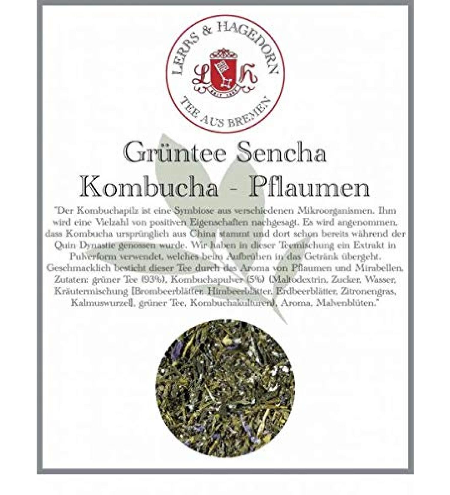  Lerbs & Hagedorn Green tea Sencha Kombucha 1 kg Prune - Buy Online on GoSupps.com