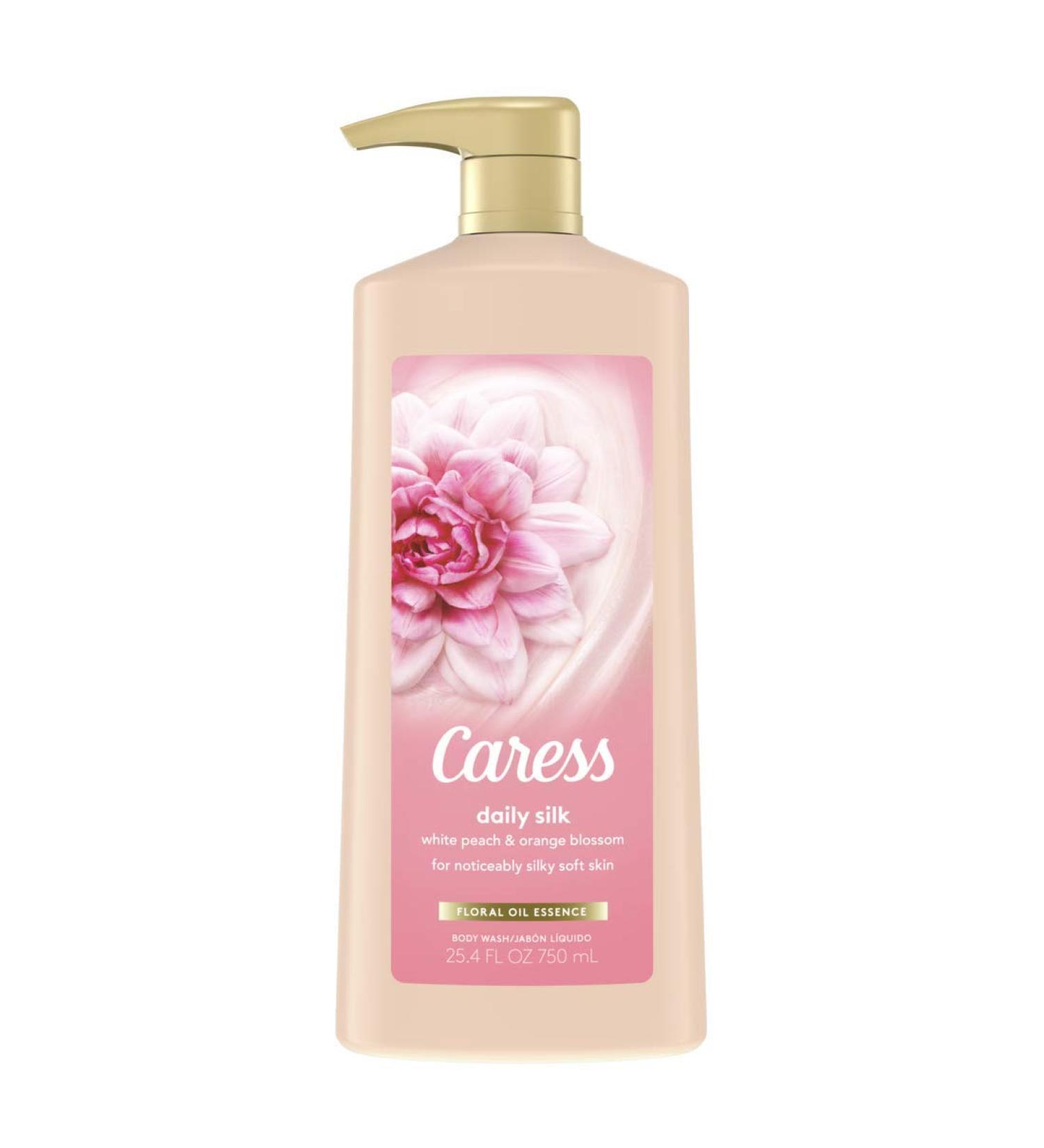 Caress Hydrating Body Wash, Silk Extract & Floral Oil, 25.4 Fl Oz (Pack of 4) - Buy Online on GoSupps.com