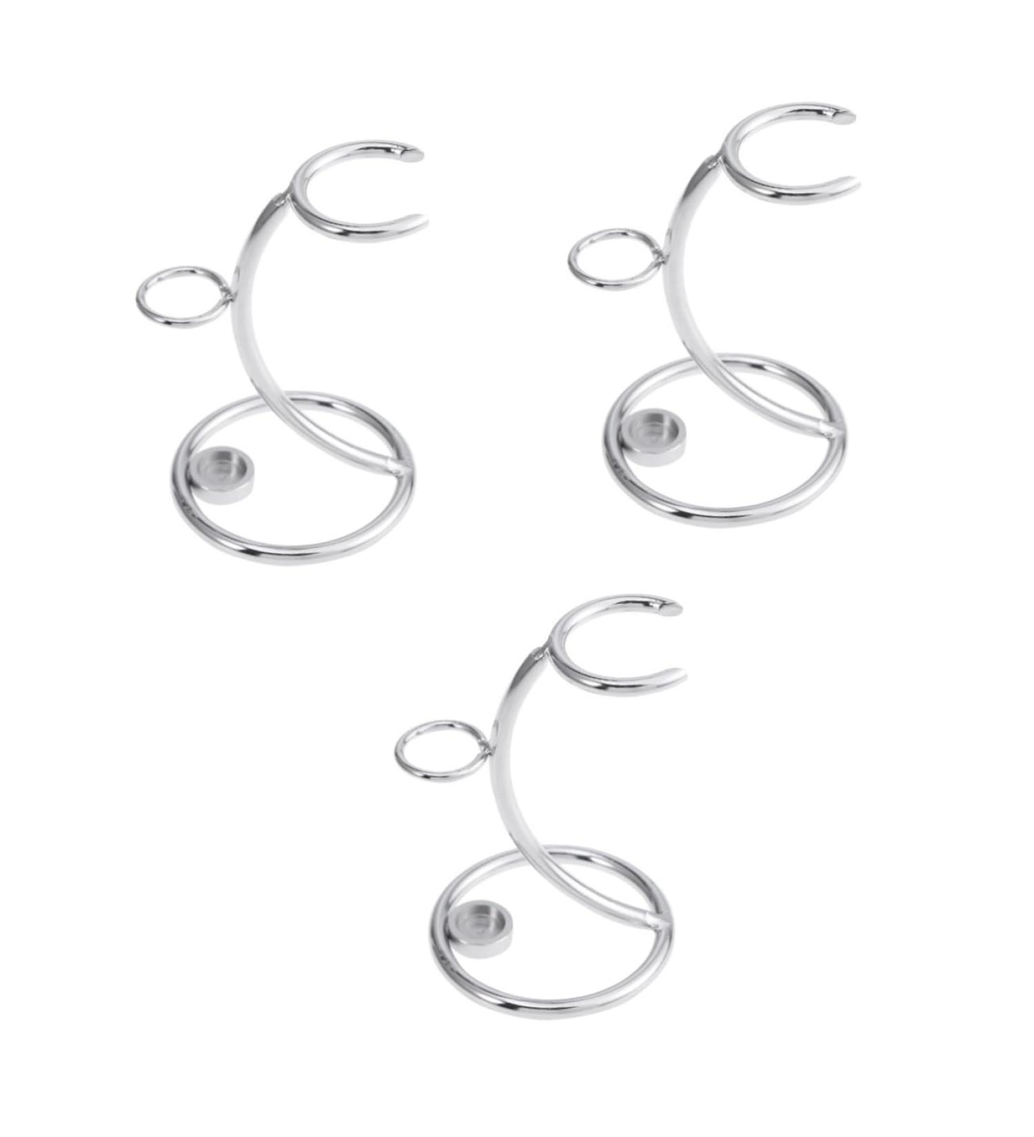 Minkissy 3 STK Razor & Brush Stand Set - Stainless Steel Trimming Brushes for Men | Durable & Stylish Shaving Essentials - Buy Online on GoSupps.com