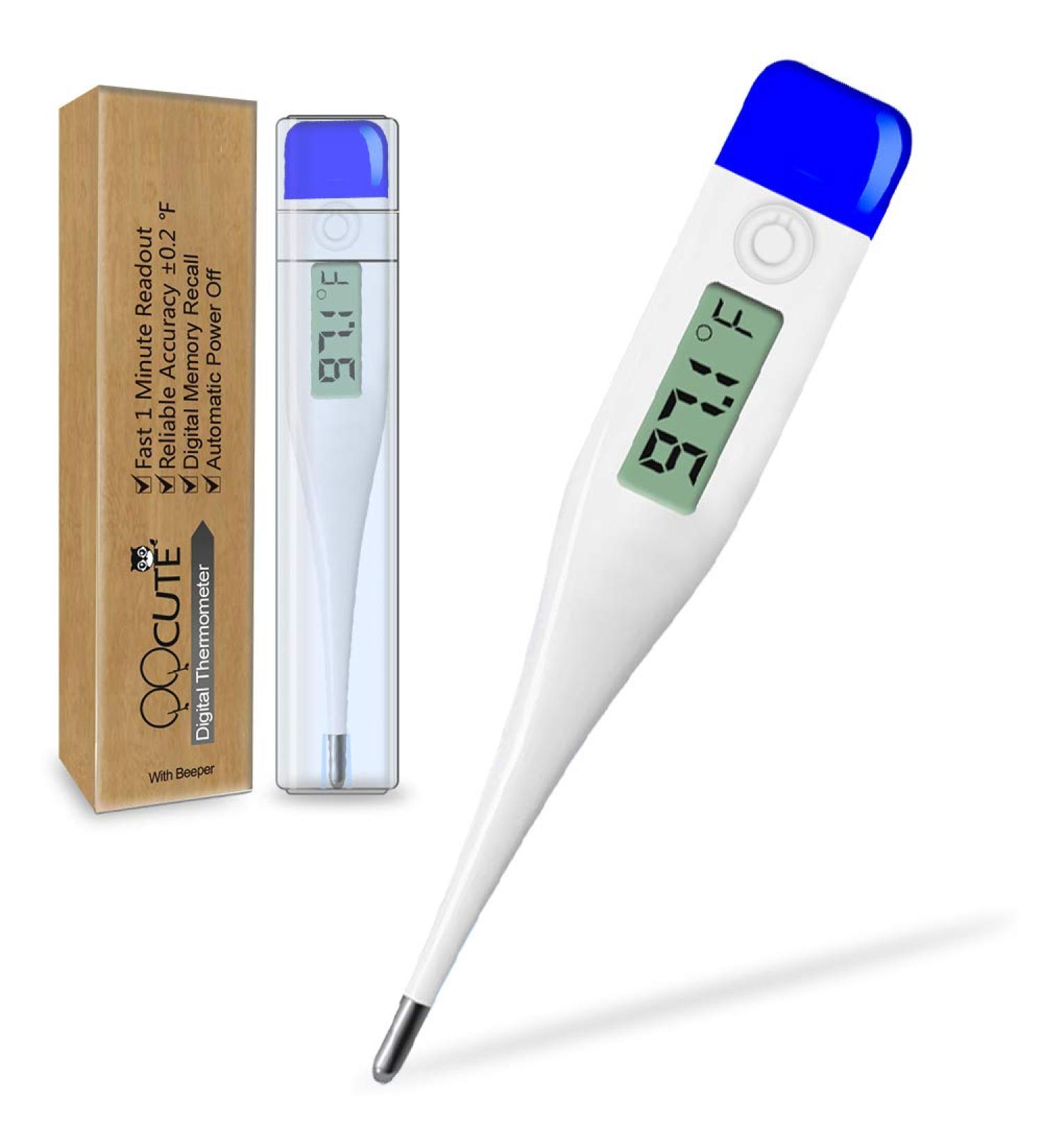 QQcute Digital Body Thermometer - Fast and Accurate Clinical Thermometer for Newborns to Adults - Buy Online on GoSupps.com