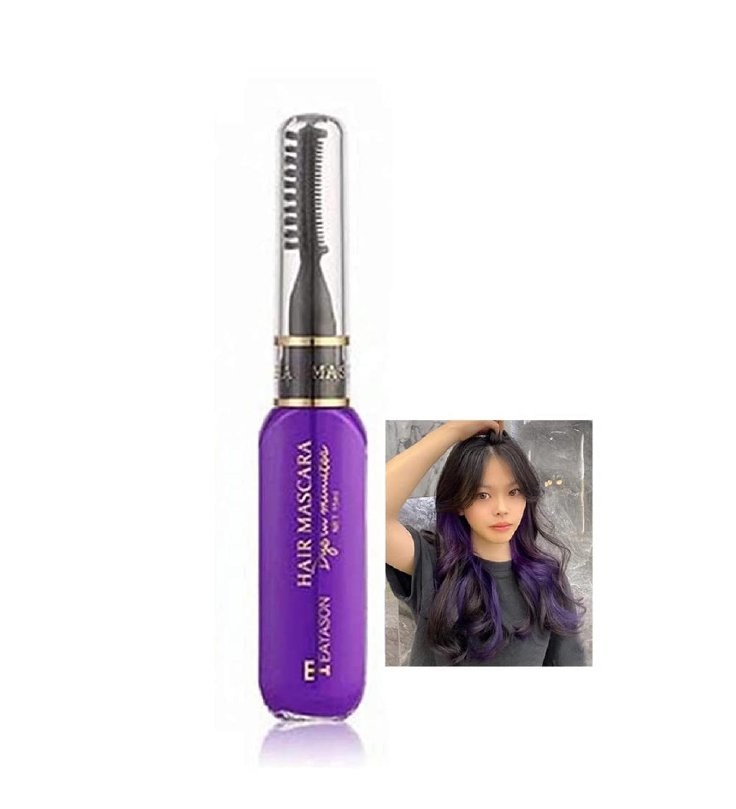 Washable Hair Chalk Comb Mascara | Non-toxic Temporary Hair Color Dye for Girls & Women - Perfect for Christmas, Halloween Birthdays & Parties (05#) - Buy Online on GoSupps.com
