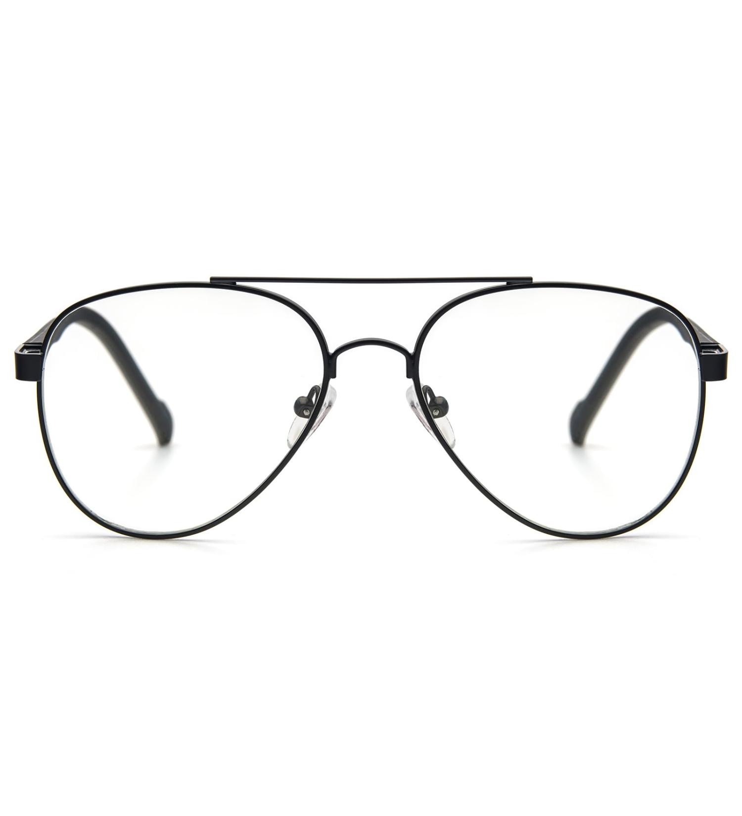 Kokobin Vintage Metal Frame Reading Glasses - Aviator Toad Style Anti Blue Light Unisex Computer Glasses (Black 2.0) - Buy Online on GoSupps.com